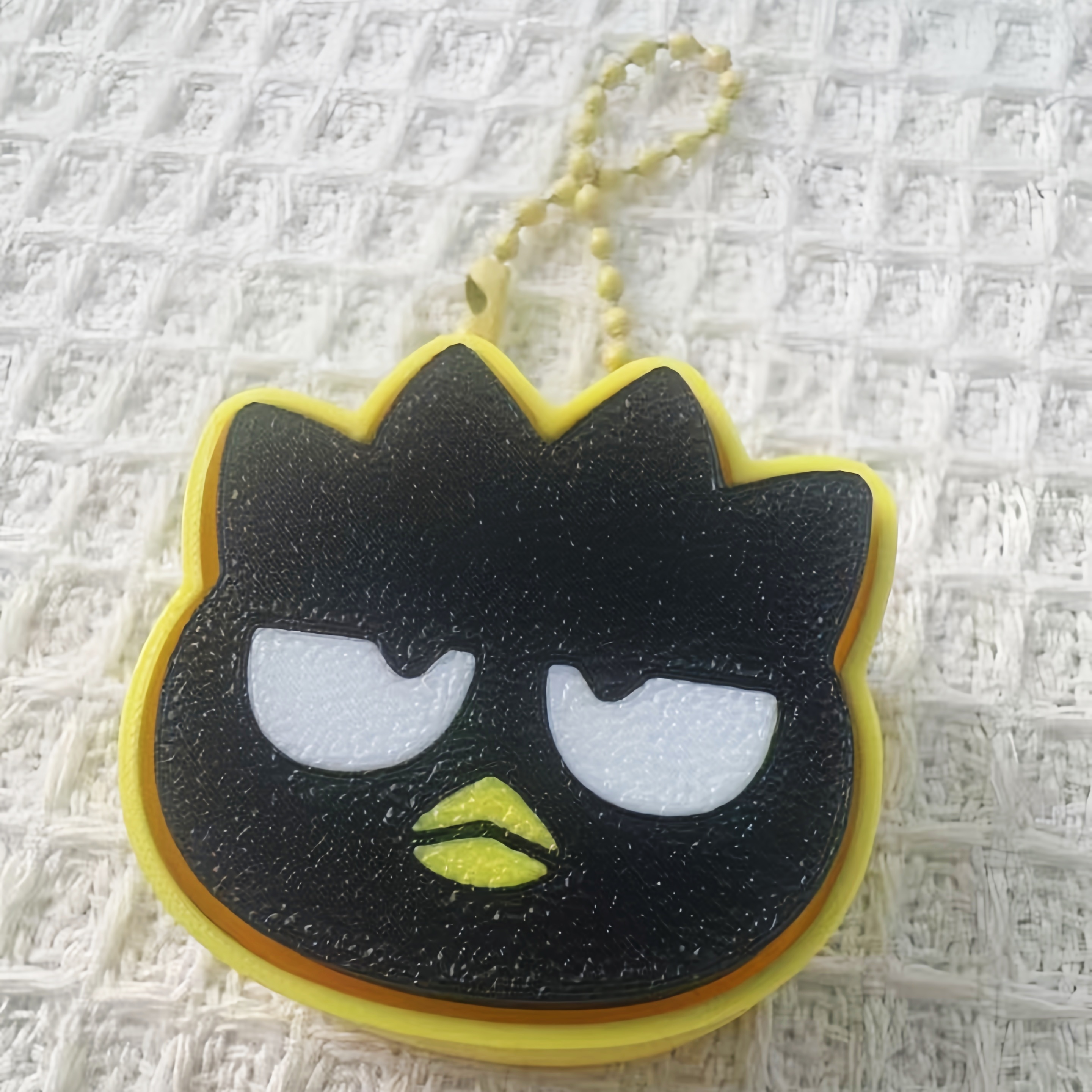 3D Print Fun Finger Press Fidget Clicker, Stress Relief Decompression Keychain Bag Decoration