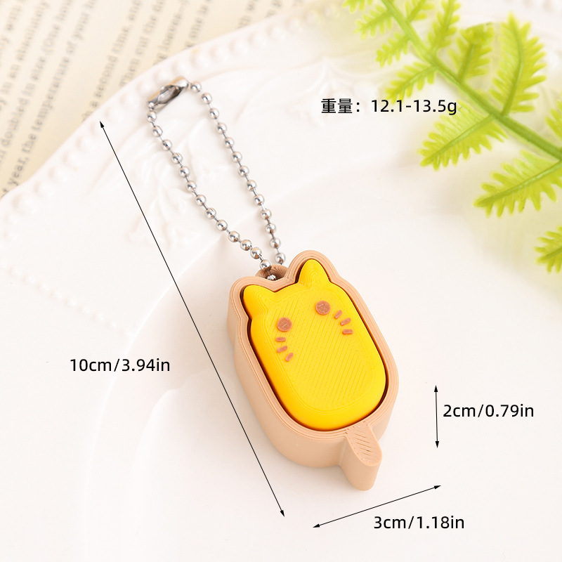 Craft Supply 3D Printed Creative Finger Press Fidget Keychain Bulk, Stress‑Relief Hanging Pendant for Party Favor Small Gift