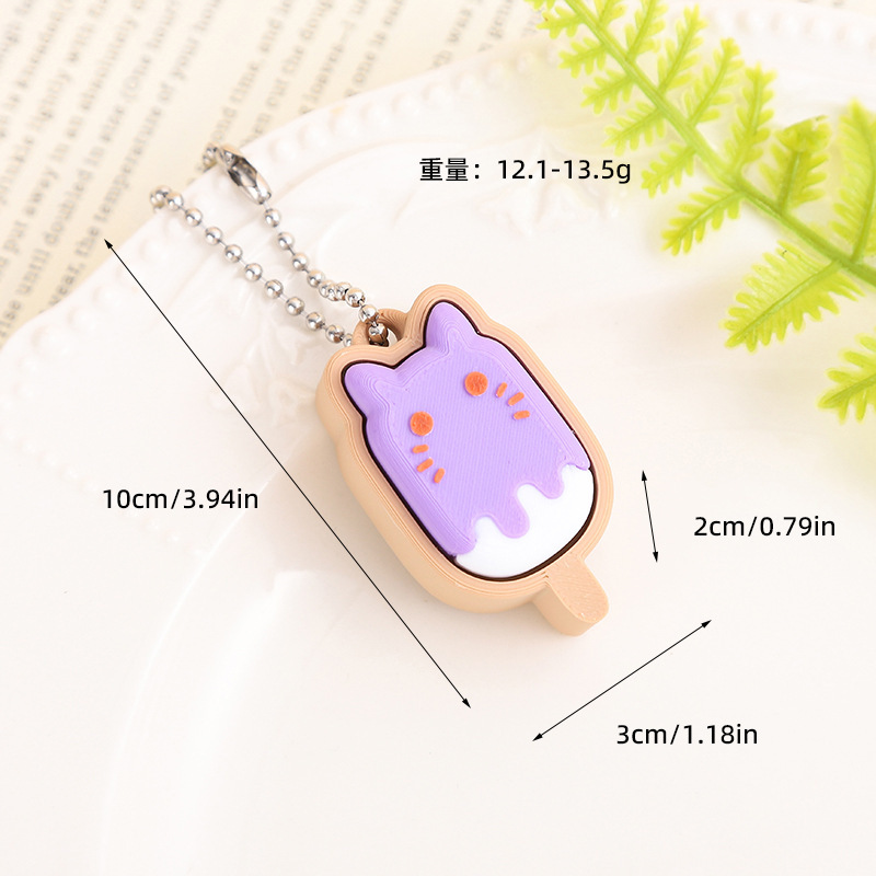 Craft Supply 3D Printed Creative Finger Press Fidget Keychain Bulk, Stress‑Relief Hanging Pendant for Party Favor Small Gift