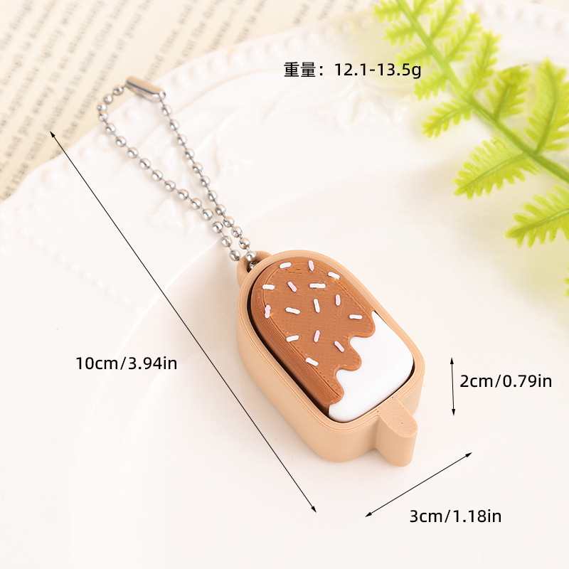 Craft Supply 3D Printed Creative Finger Press Fidget Keychain Bulk, Stress‑Relief Hanging Pendant for Party Favor Small Gift