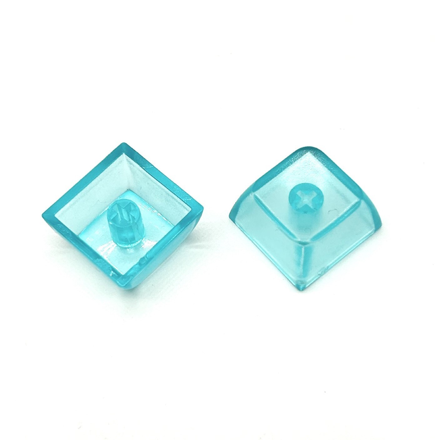 Creative Translucent Color Mechanical Keyboard Square Keycap Fidget Button Keychain Accessories