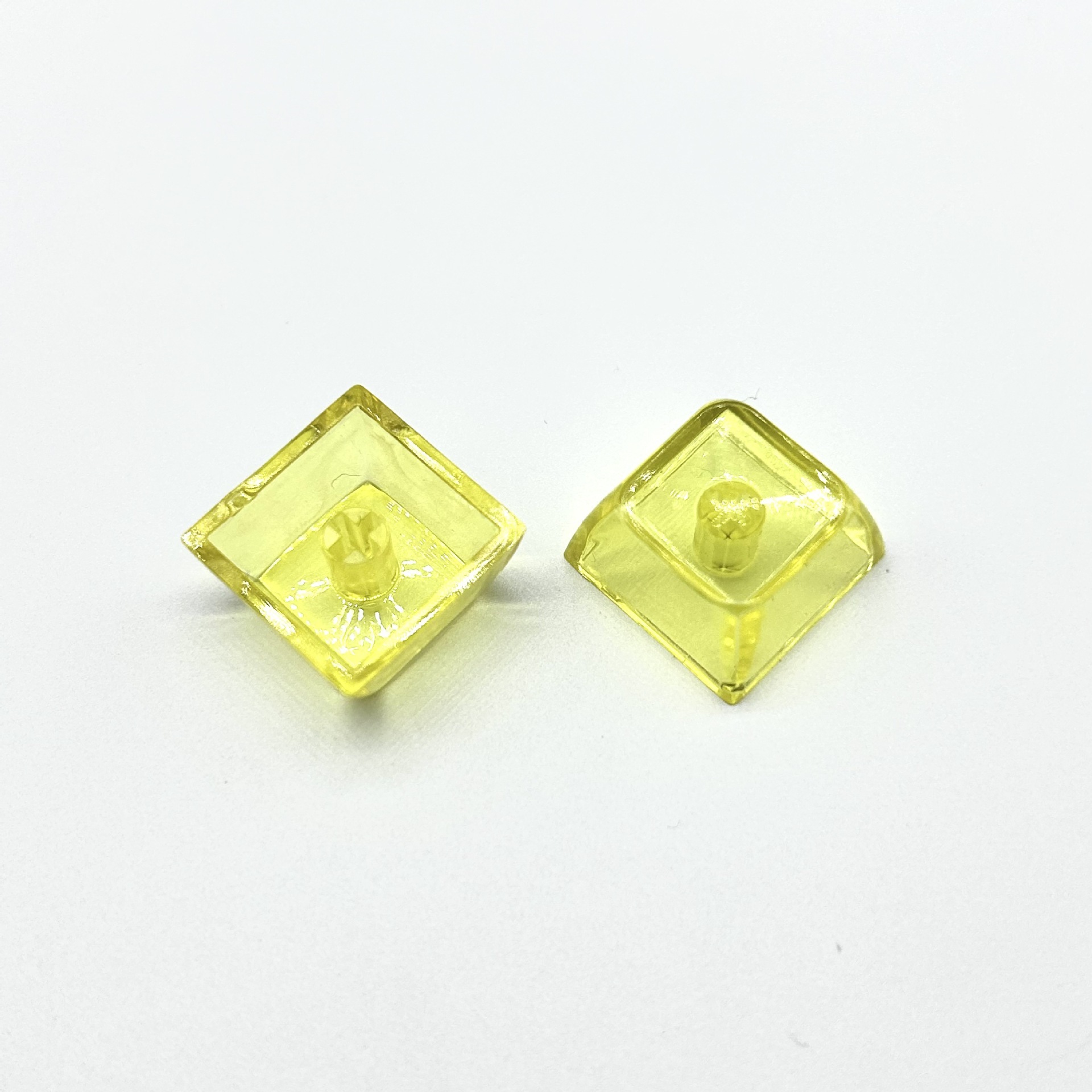 Creative Translucent Color Mechanical Keyboard Square Keycap Fidget Button Keychain Accessories