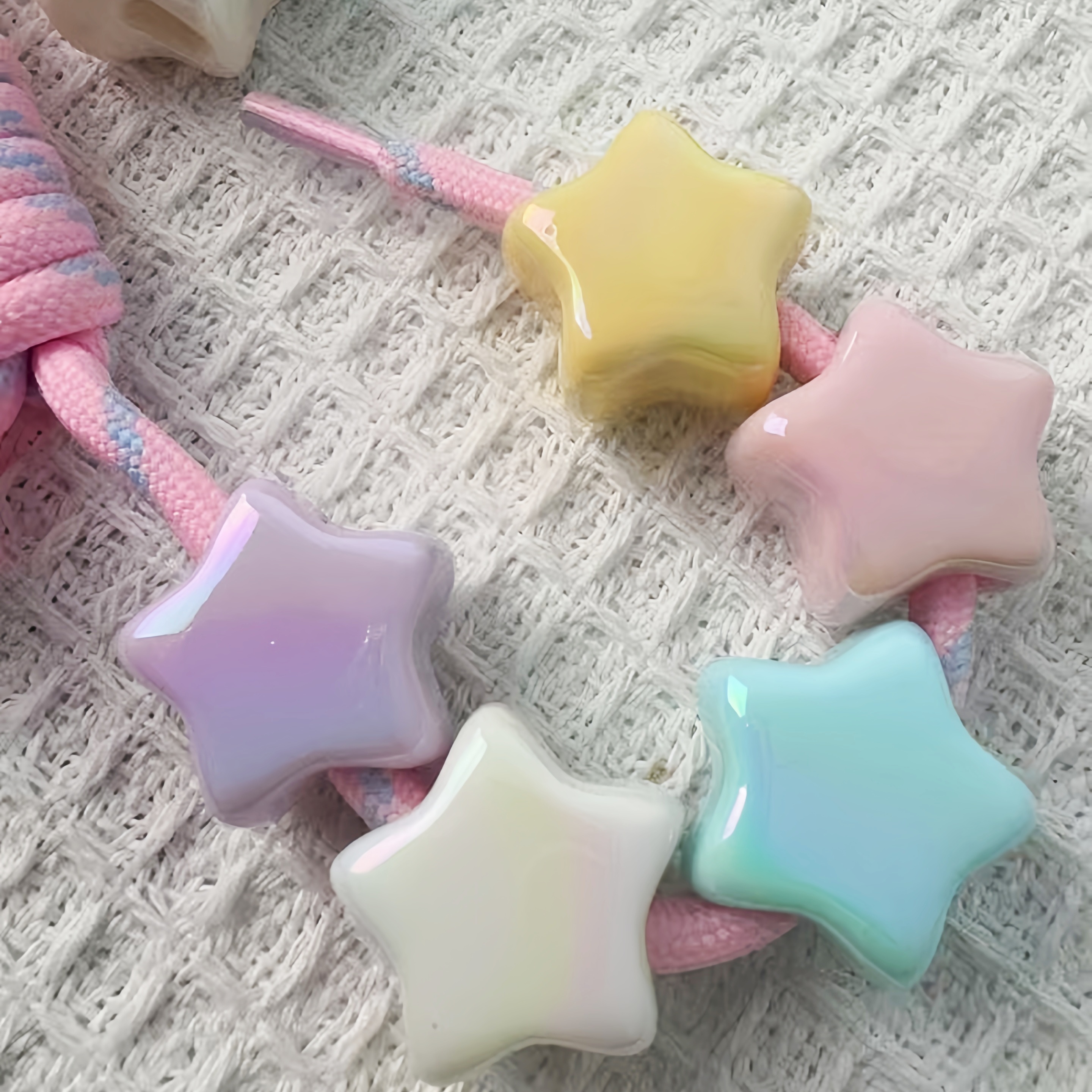 Creative Personalized Letter Bead Keychain Accessories Handmade Gift Making Fittings