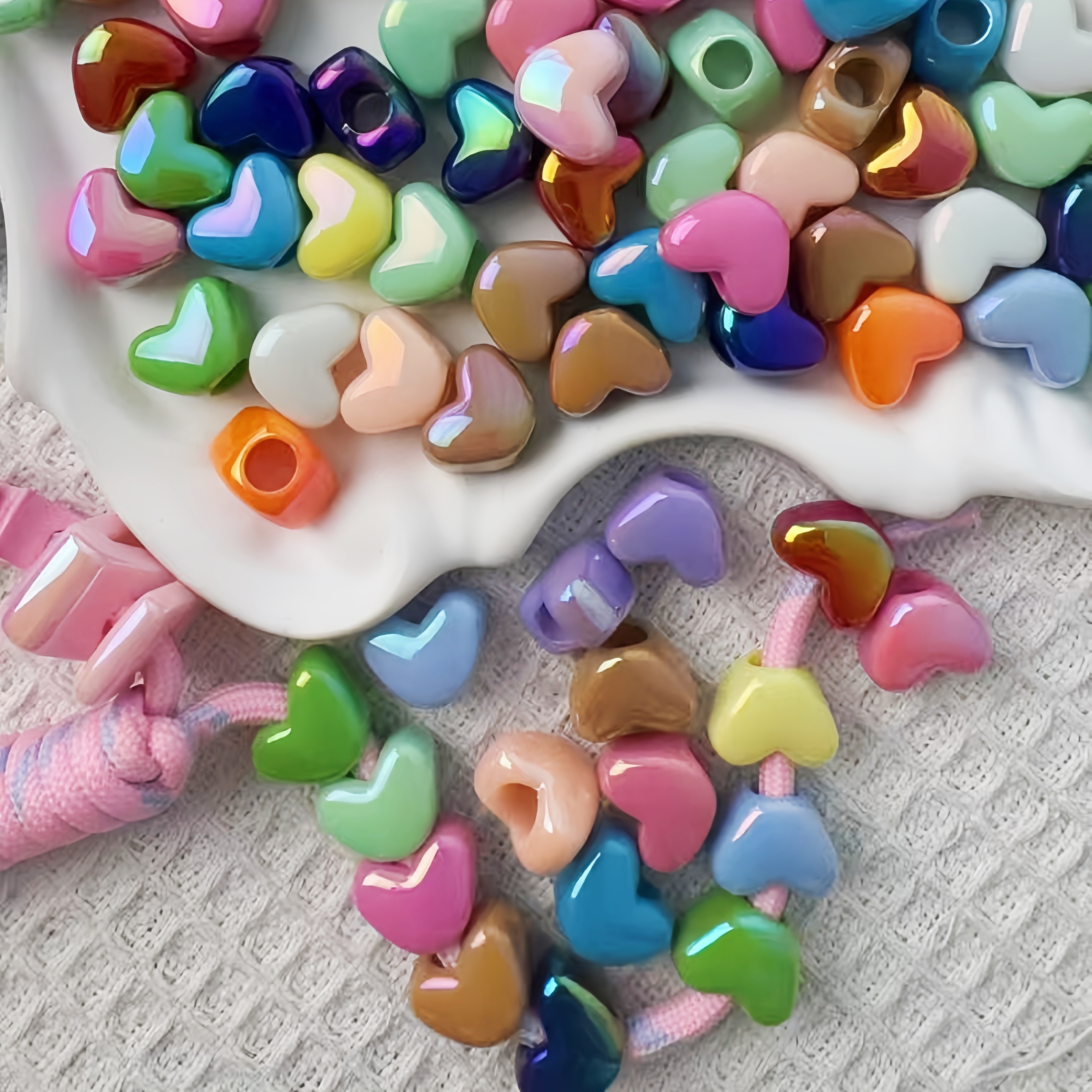 Creative DIY Alphabet Bead Keychain Making Supplies for Custom Key & Backpack Charms