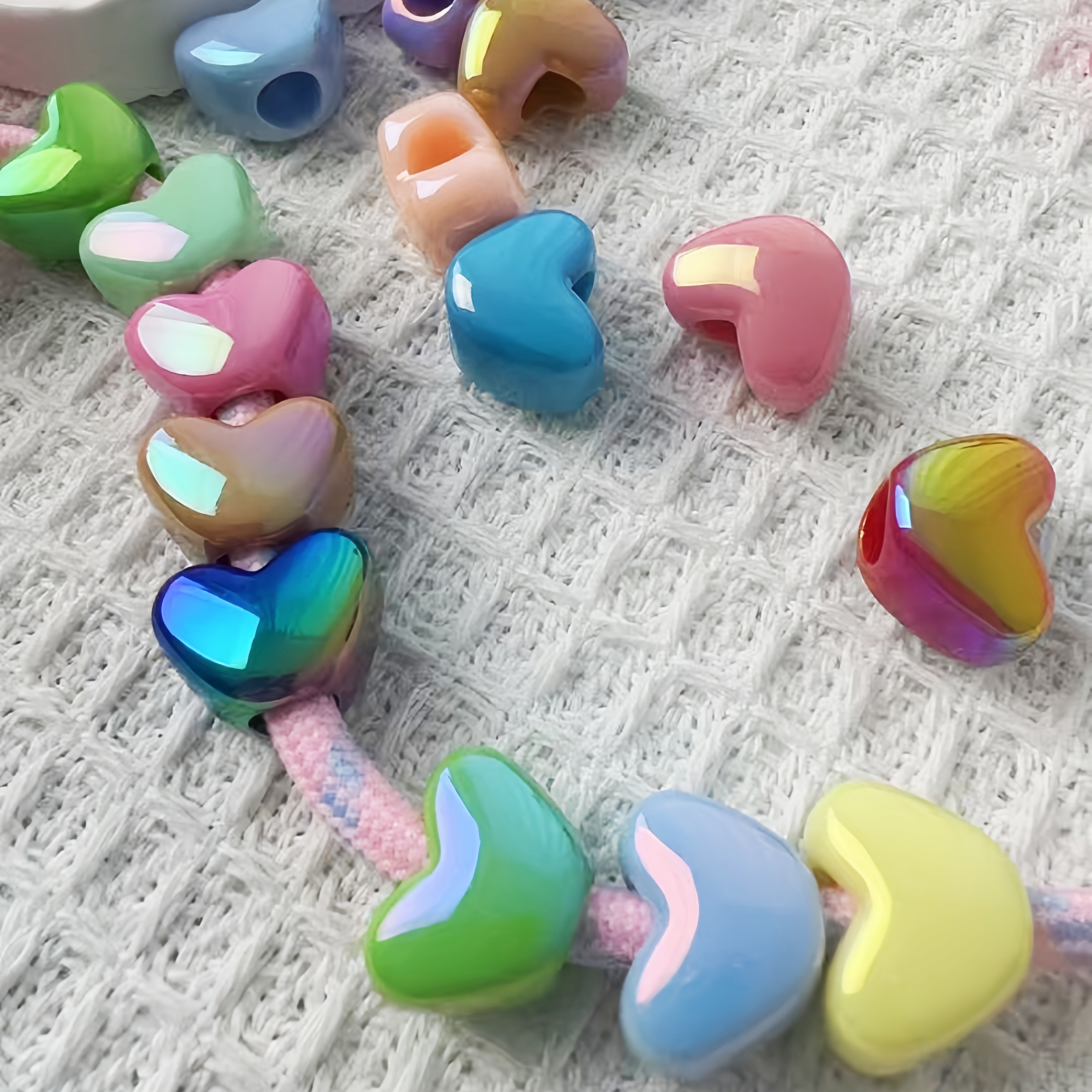 Creative DIY Alphabet Bead Keychain Making Supplies for Custom Key & Backpack Charms