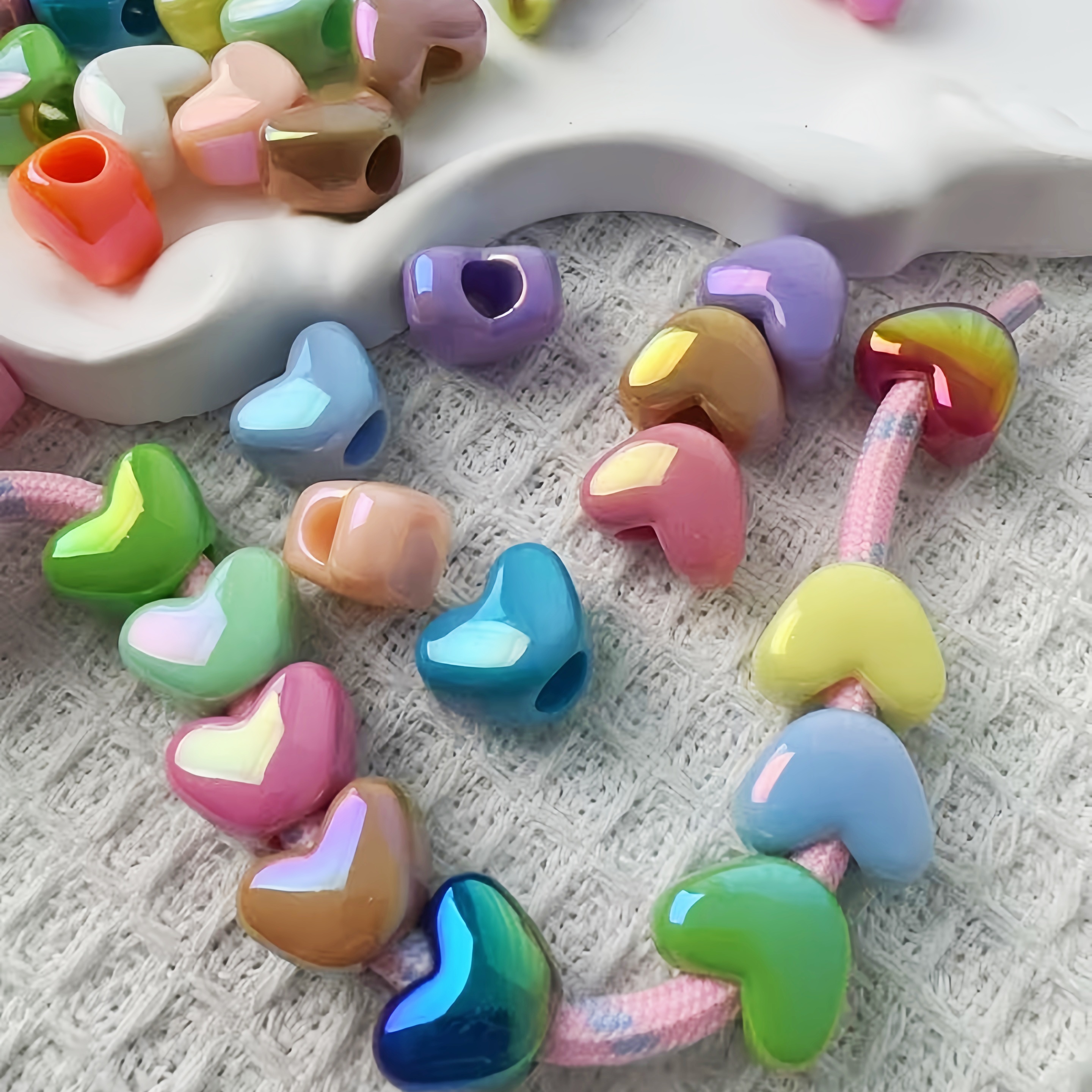 Creative DIY Alphabet Bead Keychain Making Supplies for Custom Key & Backpack Charms