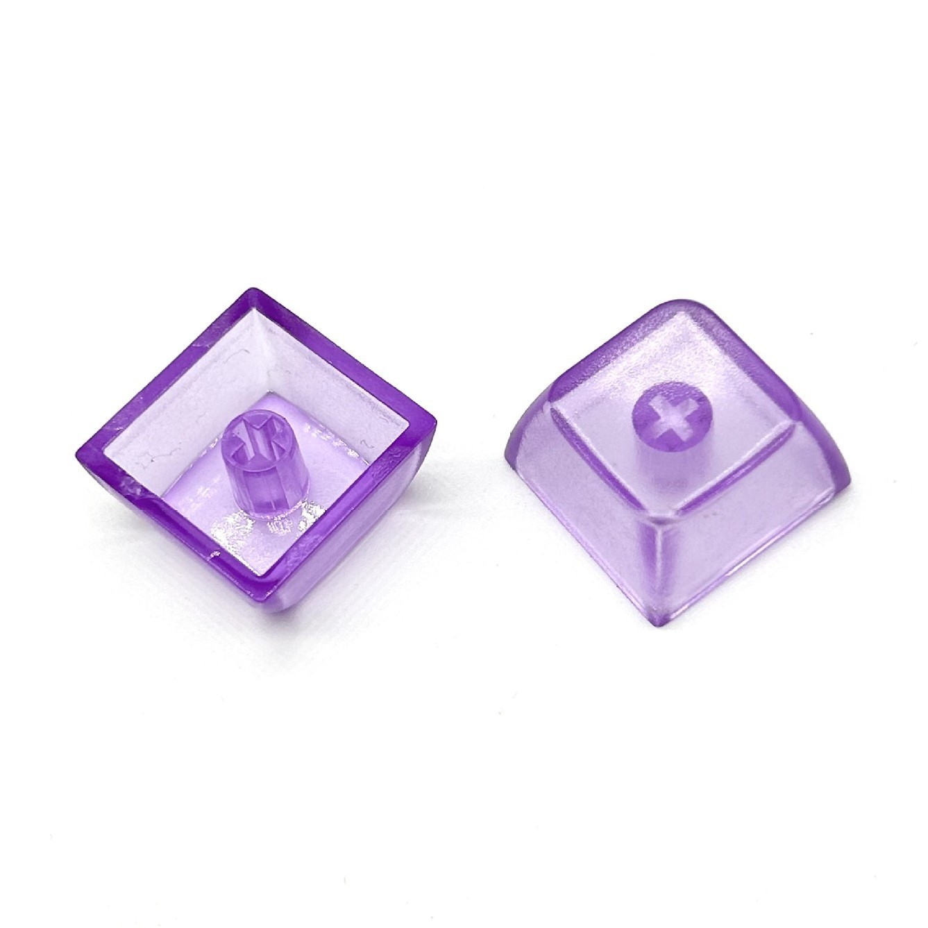 Creative Translucent Color Mechanical Keyboard Square Keycap Fidget Button Keychain Accessories