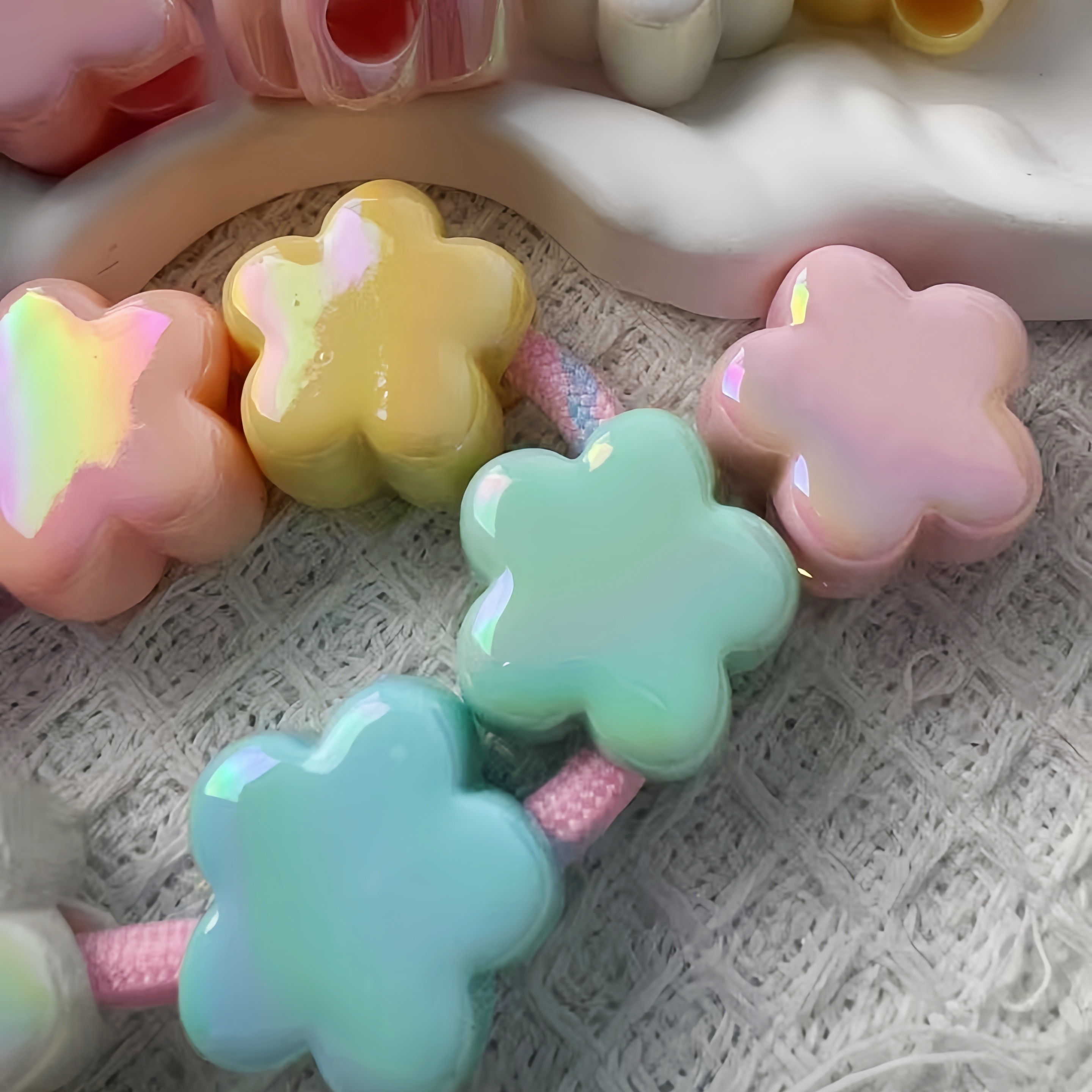 Acrylic Creative Alphabet Beads DIY Keychain Parts Custom Word Jewelry Accessories