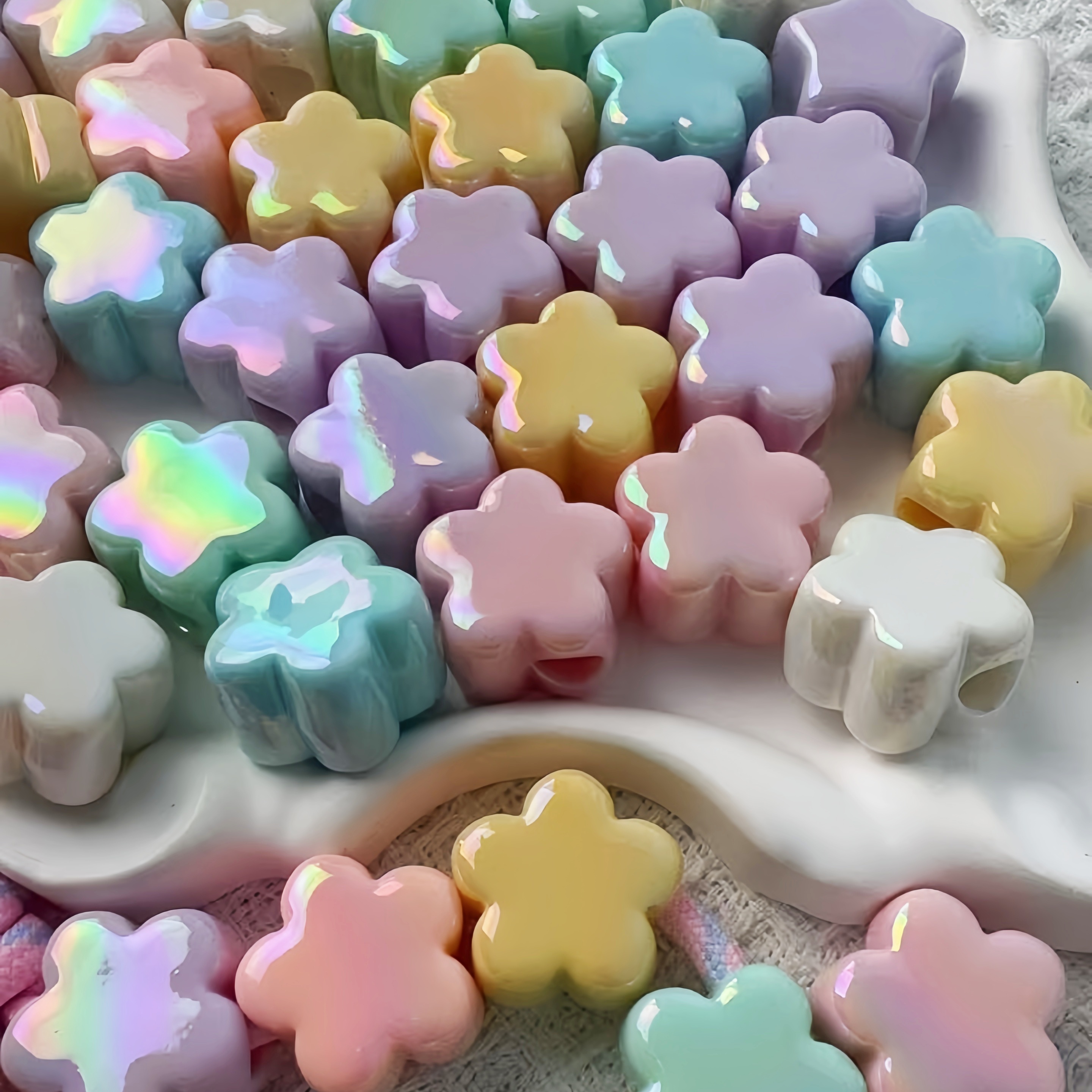 Acrylic Creative Alphabet Beads DIY Keychain Parts Custom Word Jewelry Accessories