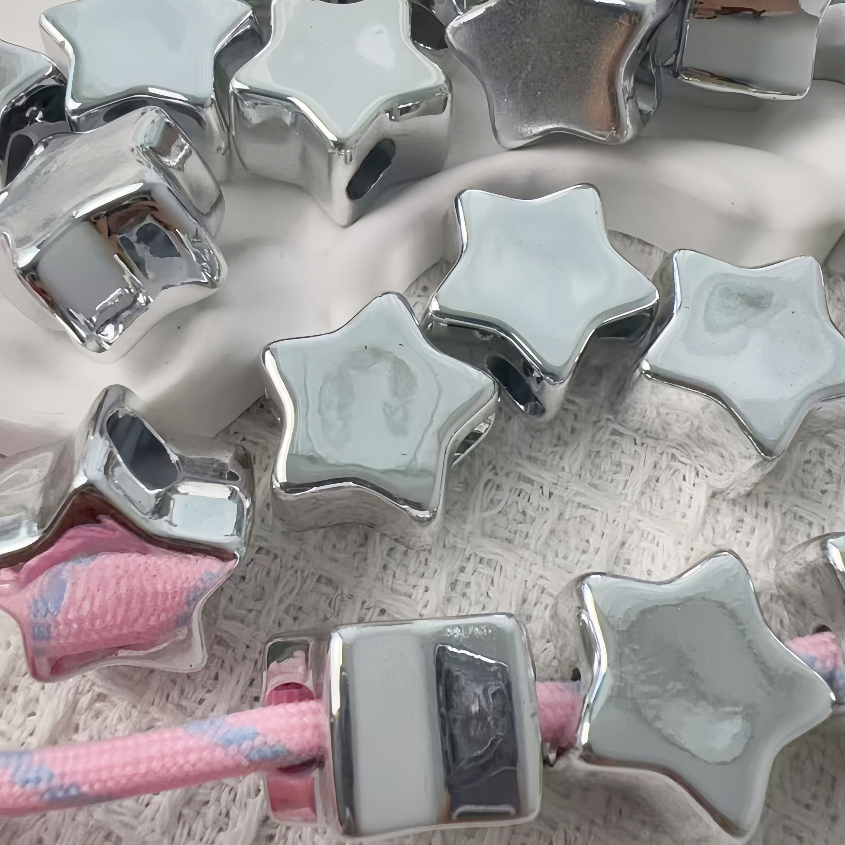Creative Alphabet Bead Fittings for DIY Personalized Keychain & Phone Chain Making