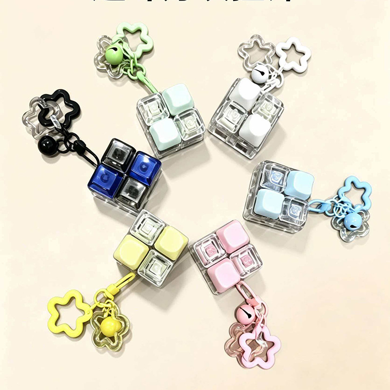 Portable Decompression Clicker Pendant, Satisfying Click Sound Fidget Toy, Handbag Charm, Novelty Mini Giveaway Gift