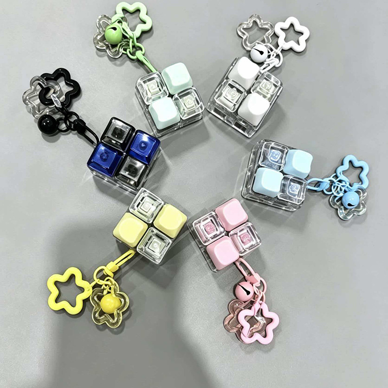 Portable Decompression Clicker Pendant, Satisfying Click Sound Fidget Toy, Handbag Charm, Novelty Mini Giveaway Gift