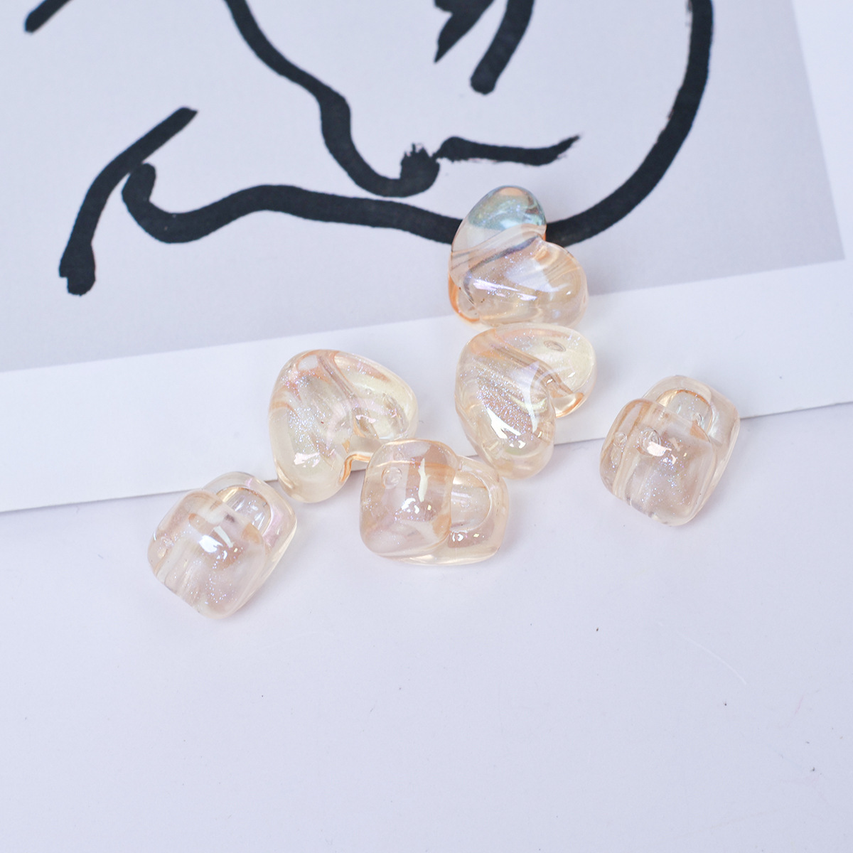 DIY Beaded Keychain Making Kit, Bag Charm & Phone Lanyard Beads, Handmade Jewelry Making Accessories