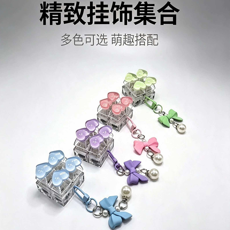 ASMR Mechanical Switch Clicker Keyring, Portable Finger Presser, Backpack Hanging Ornament, Anxiety Relief Toy for Adults Teens