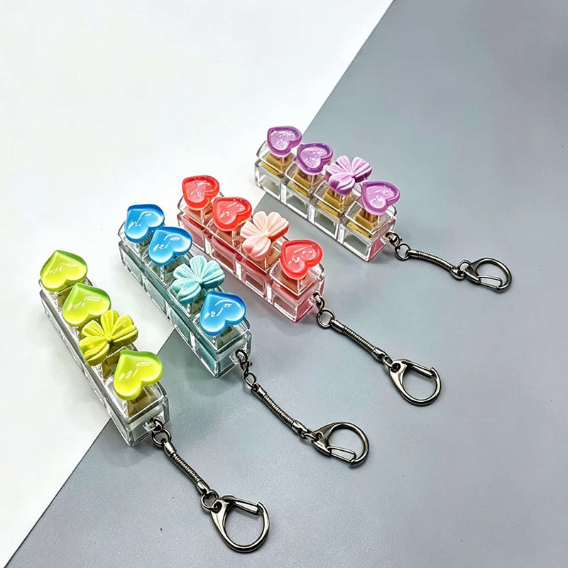 Stress Relief Finger Clicker Keychain, Compact Pocket Fidget Toy, Purse Backpack Decoration, Fun Present for Kids Adults