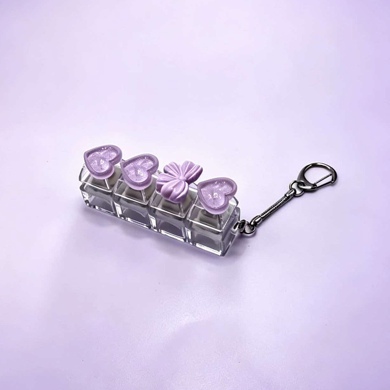 Stress Relief Finger Clicker Keychain, Compact Pocket Fidget Toy, Purse Backpack Decoration, Fun Present for Kids Adults