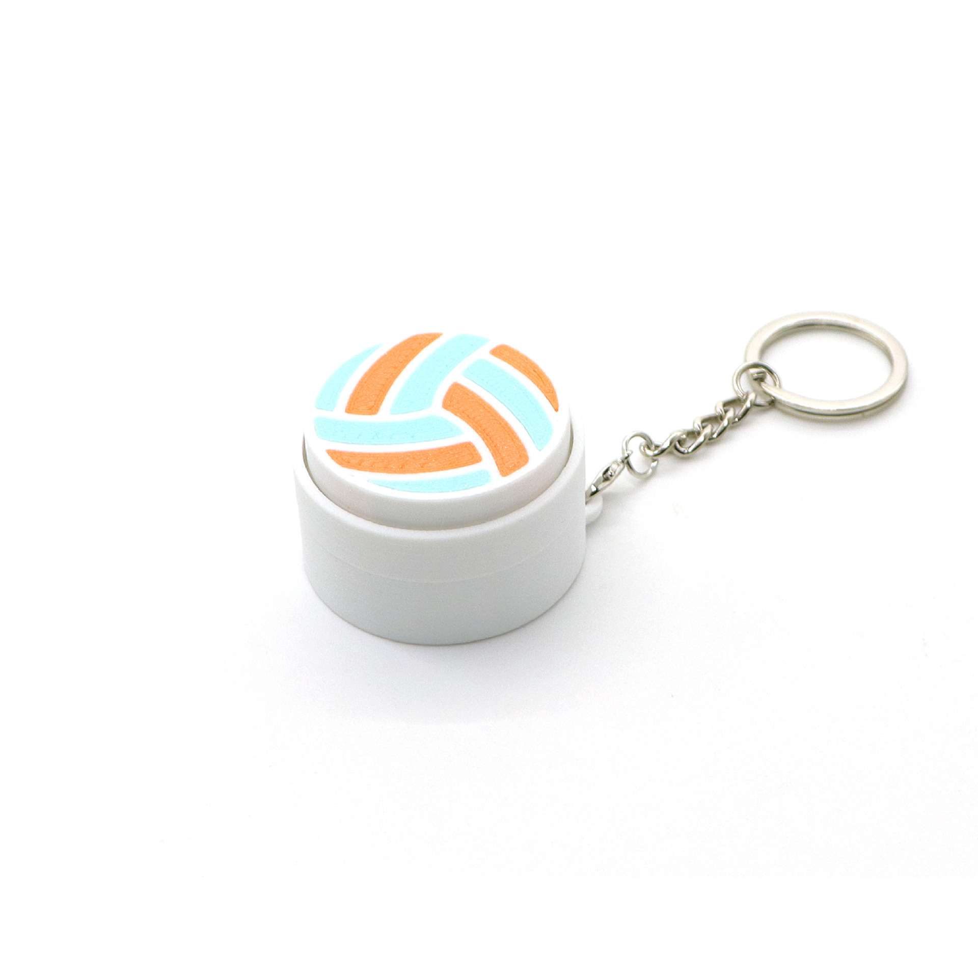 3D Printed Fidget Clicker Keychain, Portable Press Button Fidget Toy Bag Charm Stress Relief Hanging Ornament Gift