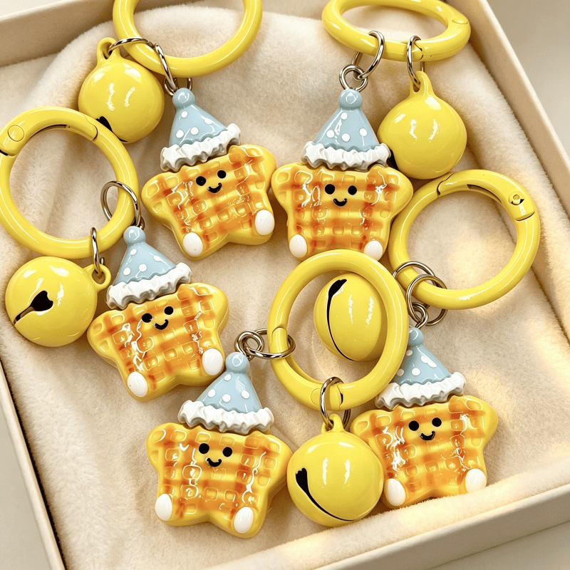 Cute Keychain Hanging Pendant, Decor for Handbag Backpack, Unique Small Present for BFF & Couples