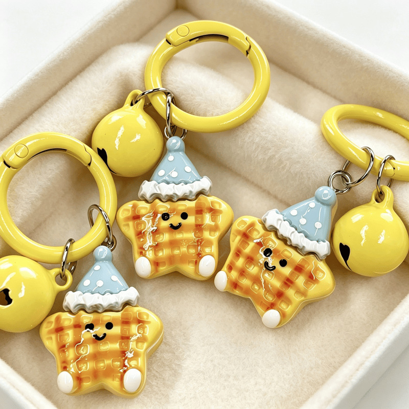 Cute Keychain Hanging Pendant, Decor for Handbag Backpack, Unique Small Present for BFF & Couples