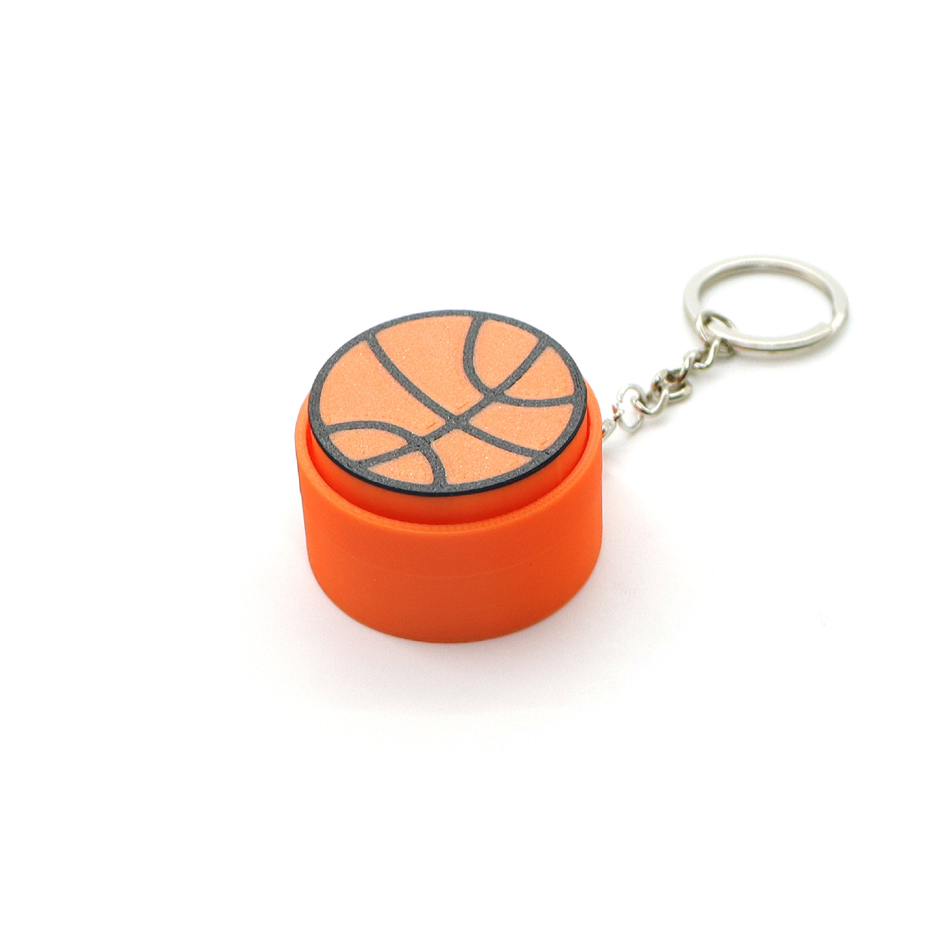 3D Printed Fidget Clicker Keychain, Portable Press Button Fidget Toy Bag Charm Stress Relief Hanging Ornament Gift