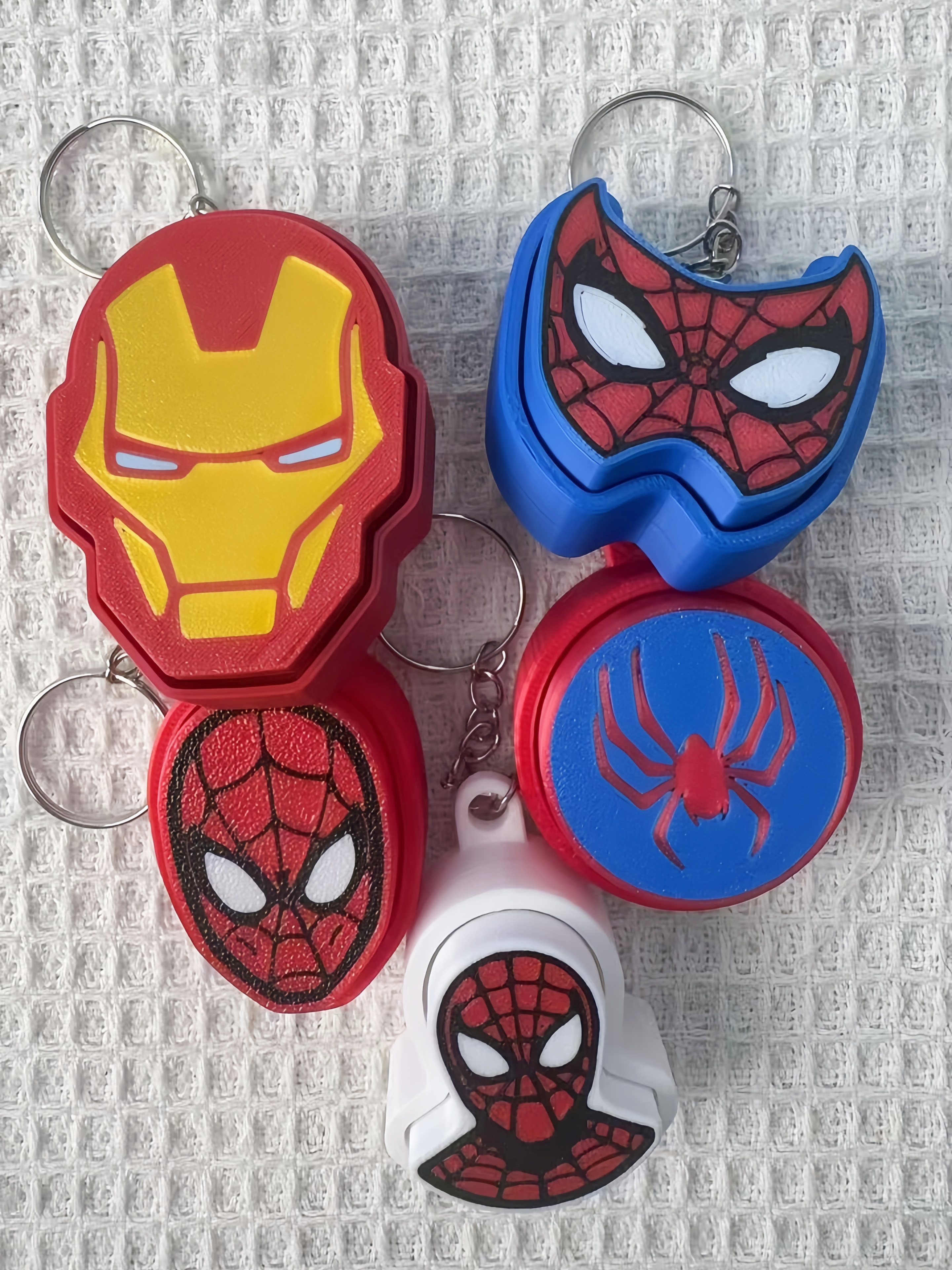 Fidget Clicker Keychain 3D Printed Design, Satisfying Tactile Feedback Press Button Bag Hanging Ornament