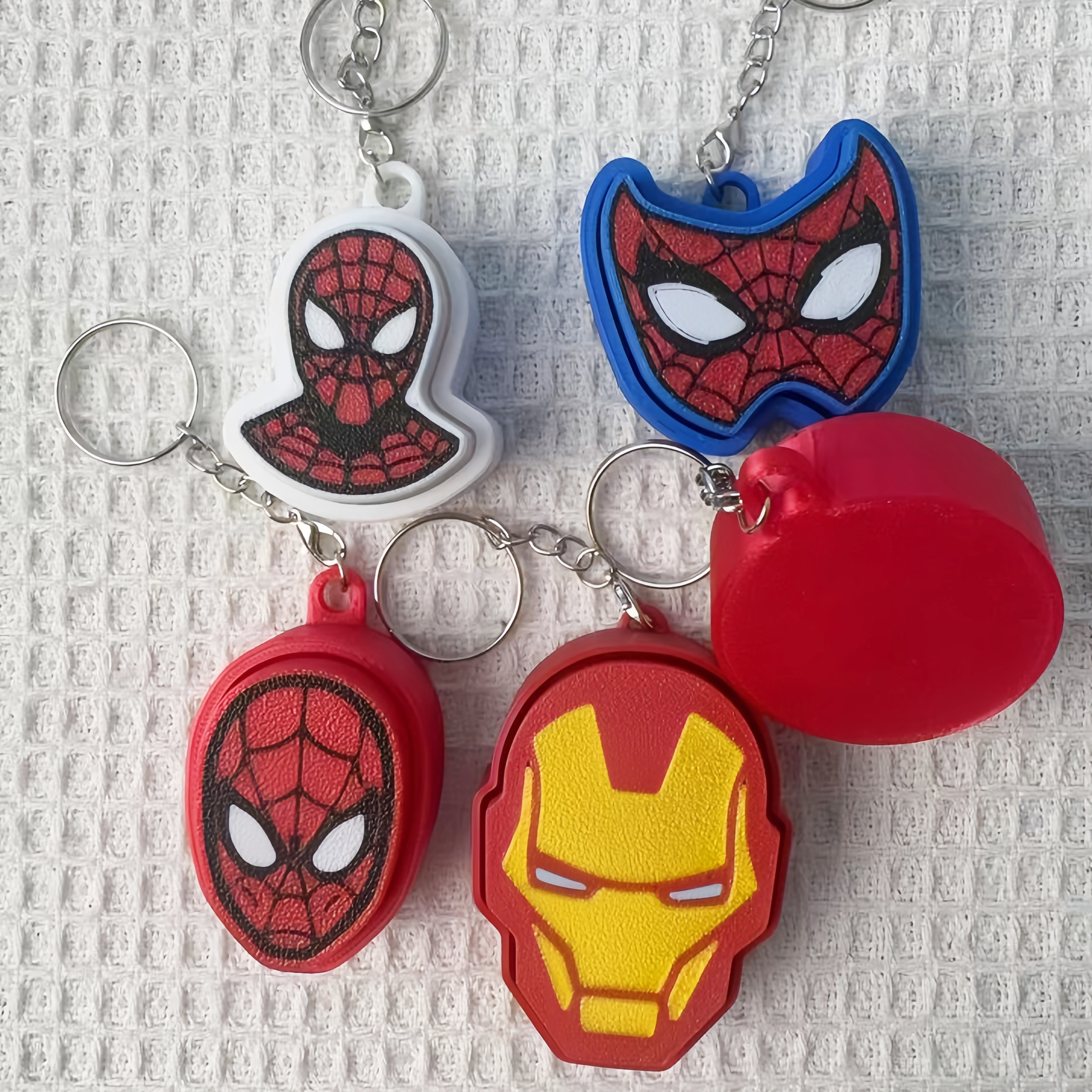 Fidget Clicker Keychain 3D Printed Design, Satisfying Tactile Feedback Press Button Bag Hanging Ornament