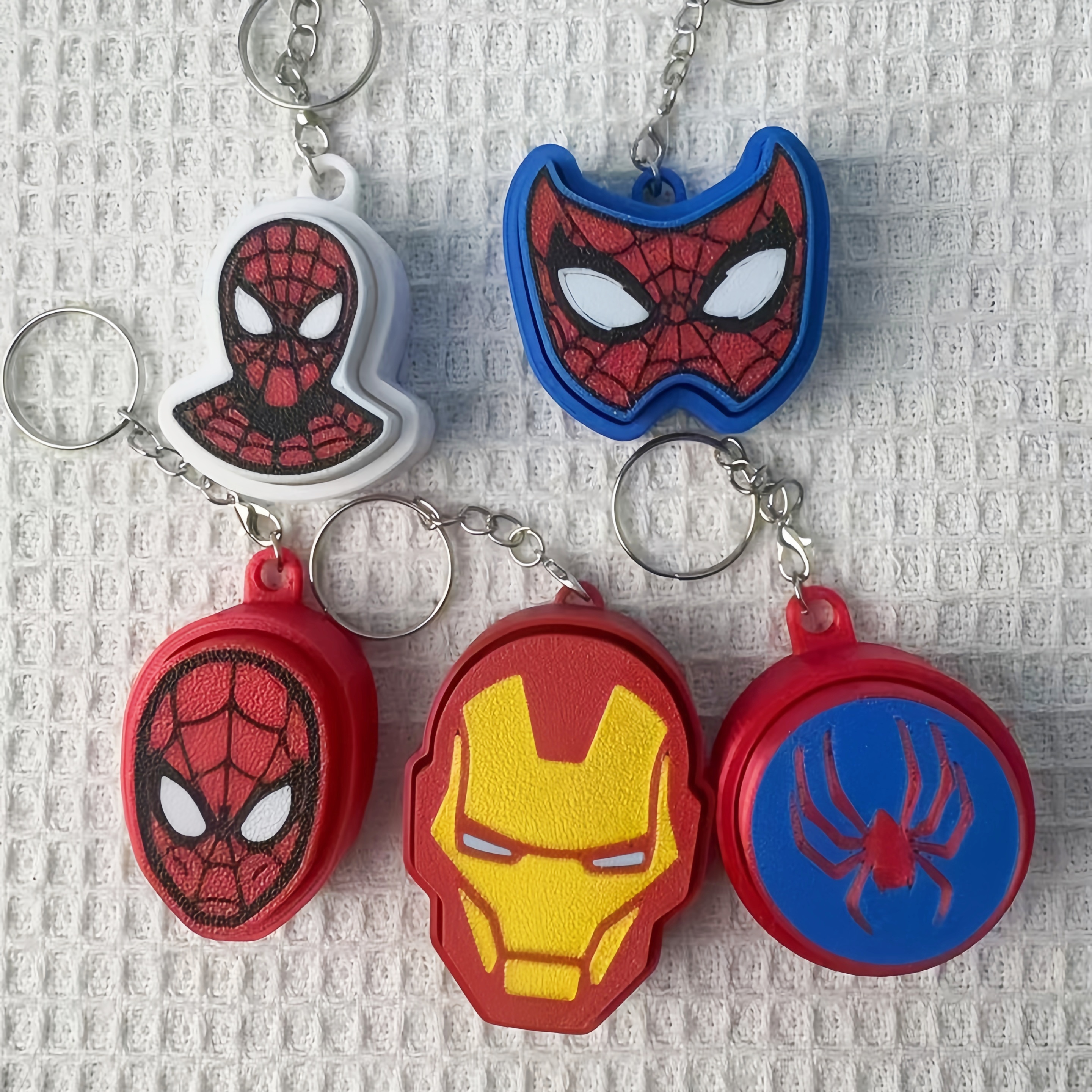Fidget Clicker Keychain 3D Printed Design, Satisfying Tactile Feedback Press Button Bag Hanging Ornament