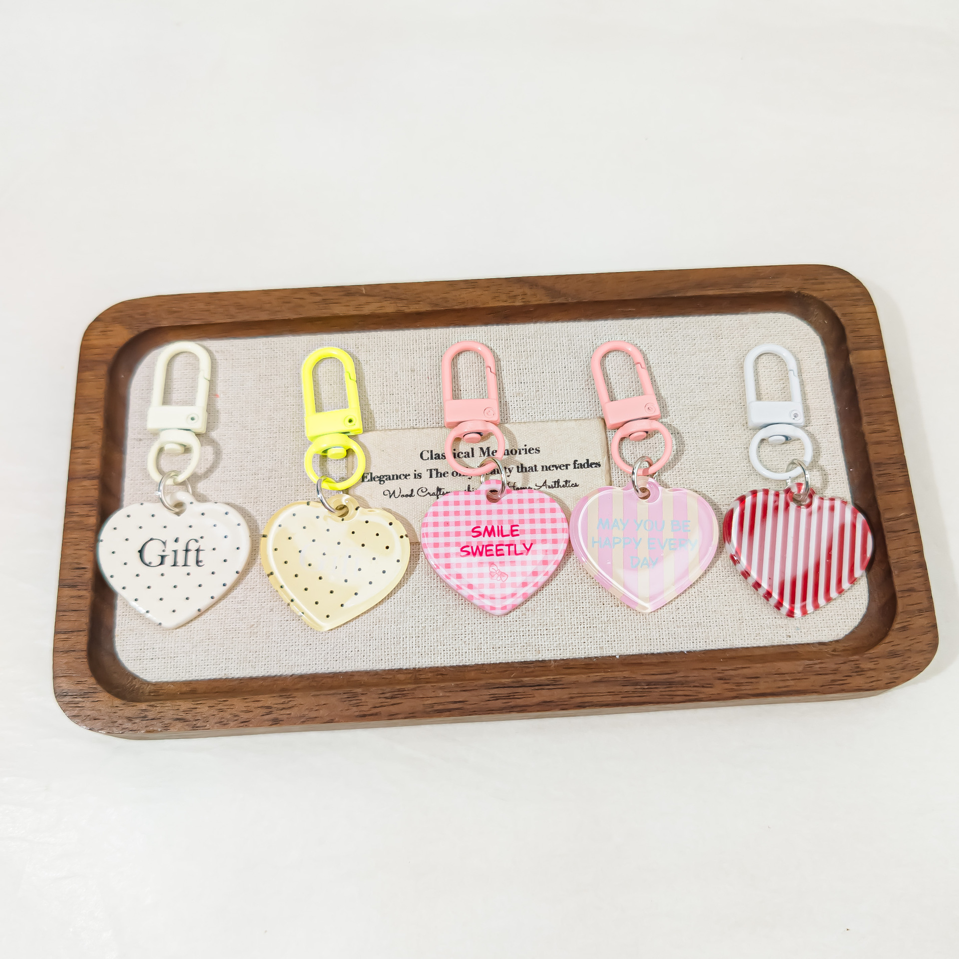 DIY Creative Bag Charm Keychain, Lovely Pendant Hanging Ornament, Mini Gift for Friends Backpack Decoration