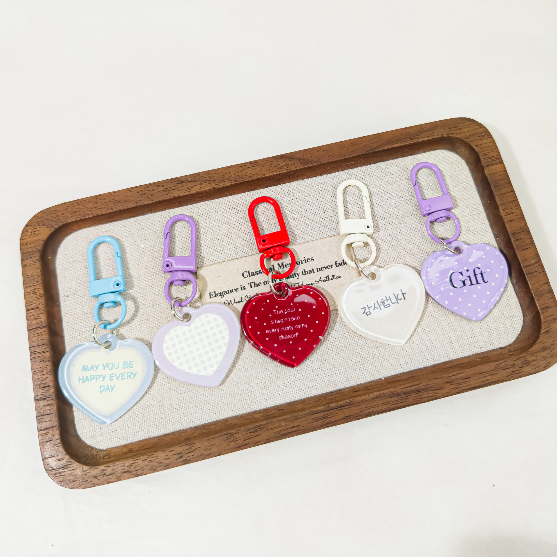 DIY Creative Bag Charm Keychain, Lovely Pendant Hanging Ornament, Mini Gift for Friends Backpack Decoration