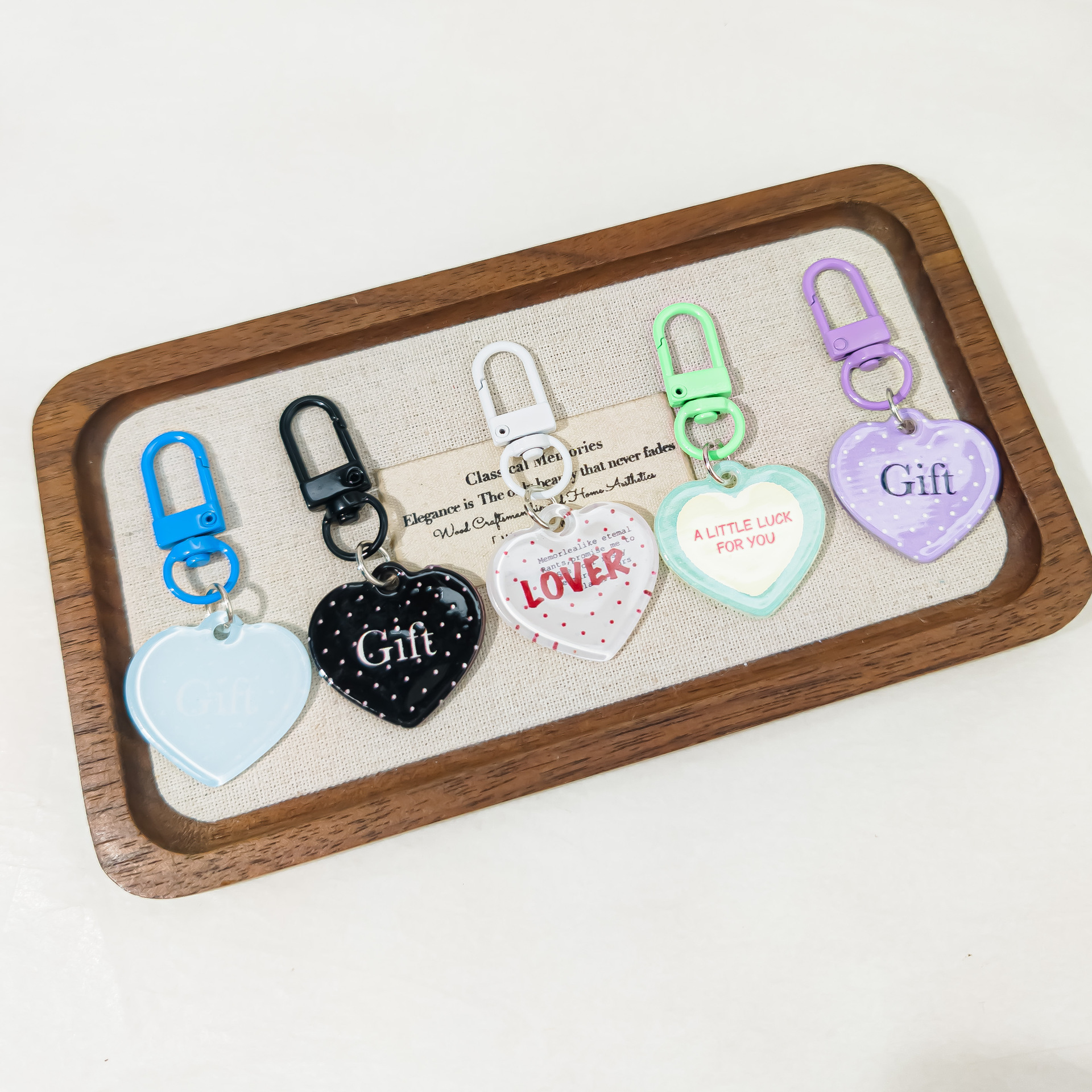 DIY Creative Bag Charm Keychain, Lovely Pendant Hanging Ornament, Mini Gift for Friends Backpack Decoration