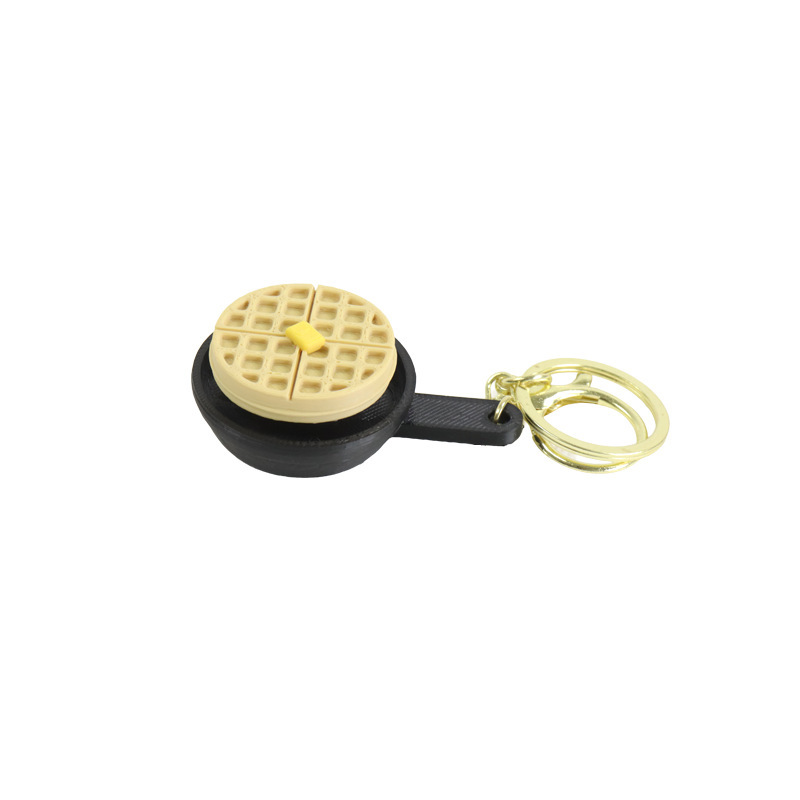 Creative 3D Print Button Clicker Key Chain, Mini Fidget Toy Hanging Charm, Anxiety Relief Accessory for Keys Bag