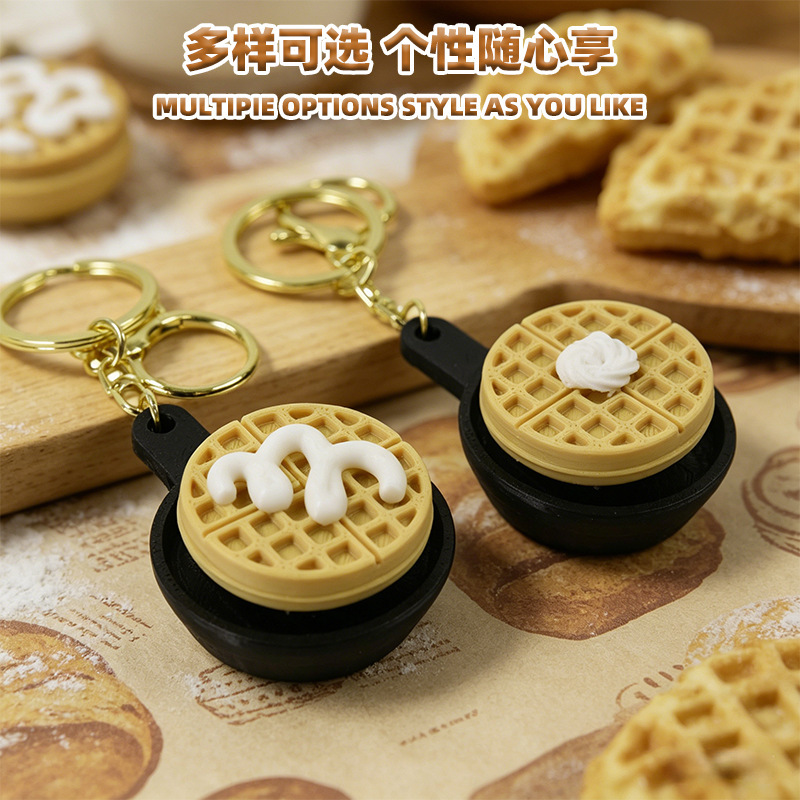 Creative 3D Print Button Clicker Key Chain, Mini Fidget Toy Hanging Charm, Anxiety Relief Accessory for Keys Bag