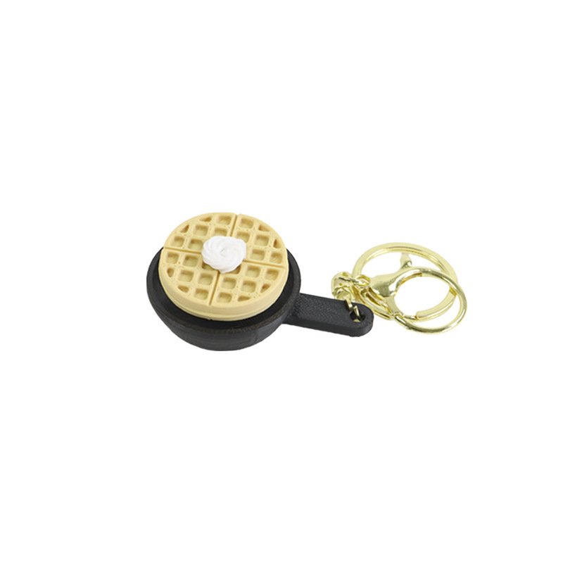 Creative 3D Print Button Clicker Key Chain, Mini Fidget Toy Hanging Charm, Anxiety Relief Accessory for Keys Bag