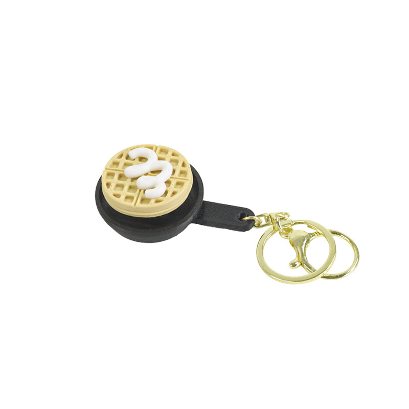 Creative 3D Print Button Clicker Key Chain, Mini Fidget Toy Hanging Charm, Anxiety Relief Accessory for Keys Bag