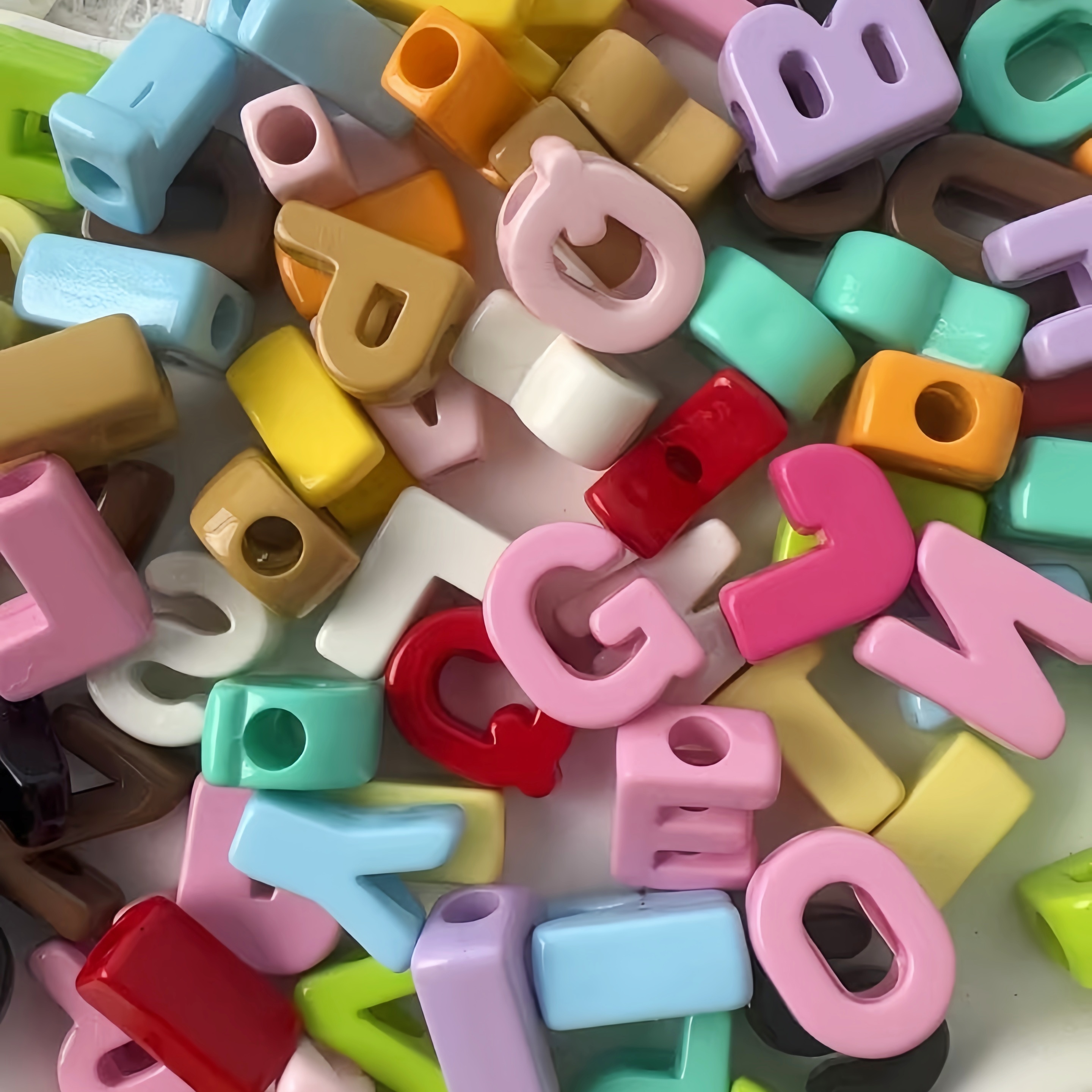 Wholesale Mixed Acrylic Alphabet Letter Beads DIY Loose Beads for Bracelet Necklace Bag Pendant Jewelry Craft Supplies