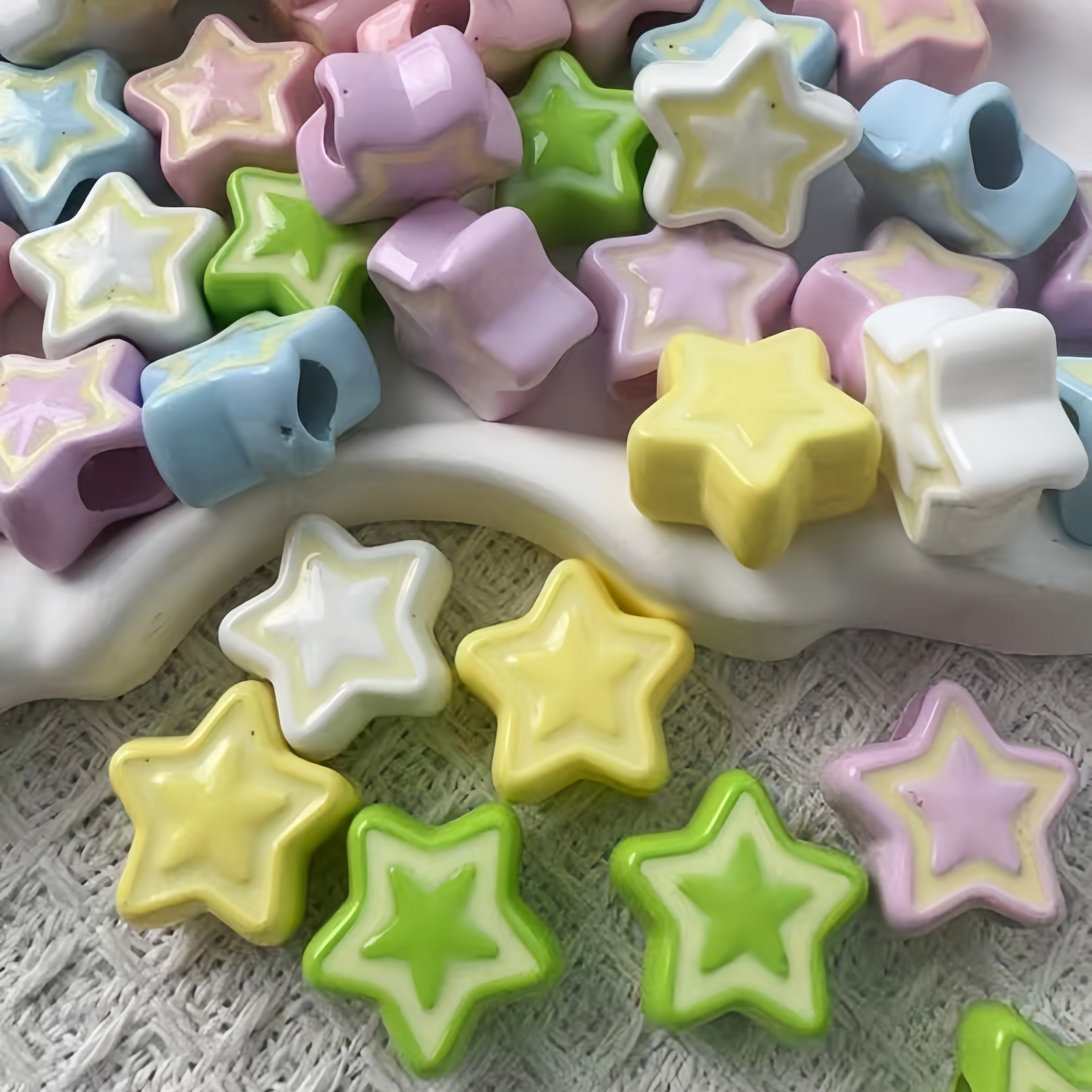 DIY Acrylic Beads Loose Beads Supplies for Handmade Jewelry Making