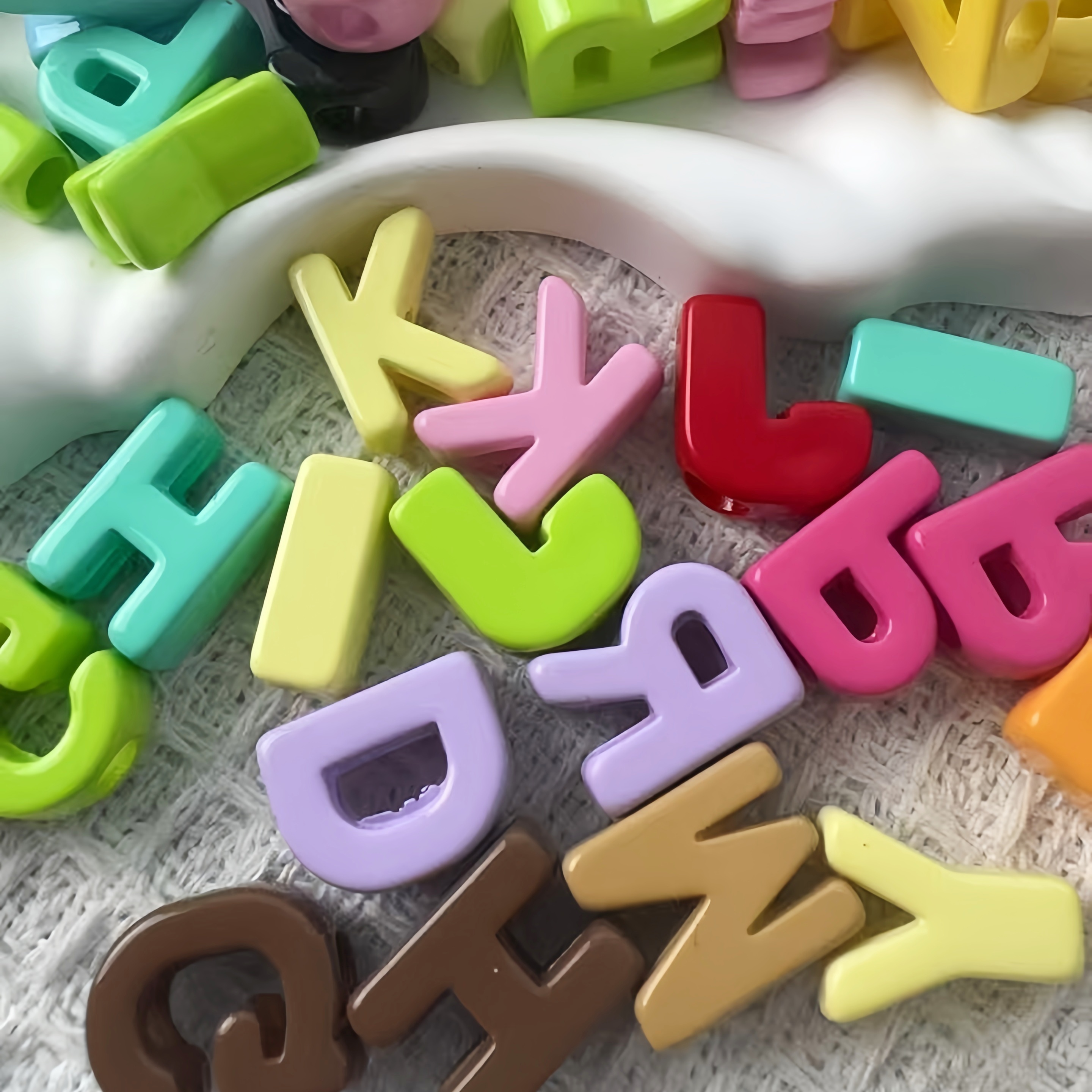 Wholesale Mixed Acrylic Alphabet Letter Beads DIY Loose Beads for Bracelet Necklace Bag Pendant Jewelry Craft Supplies