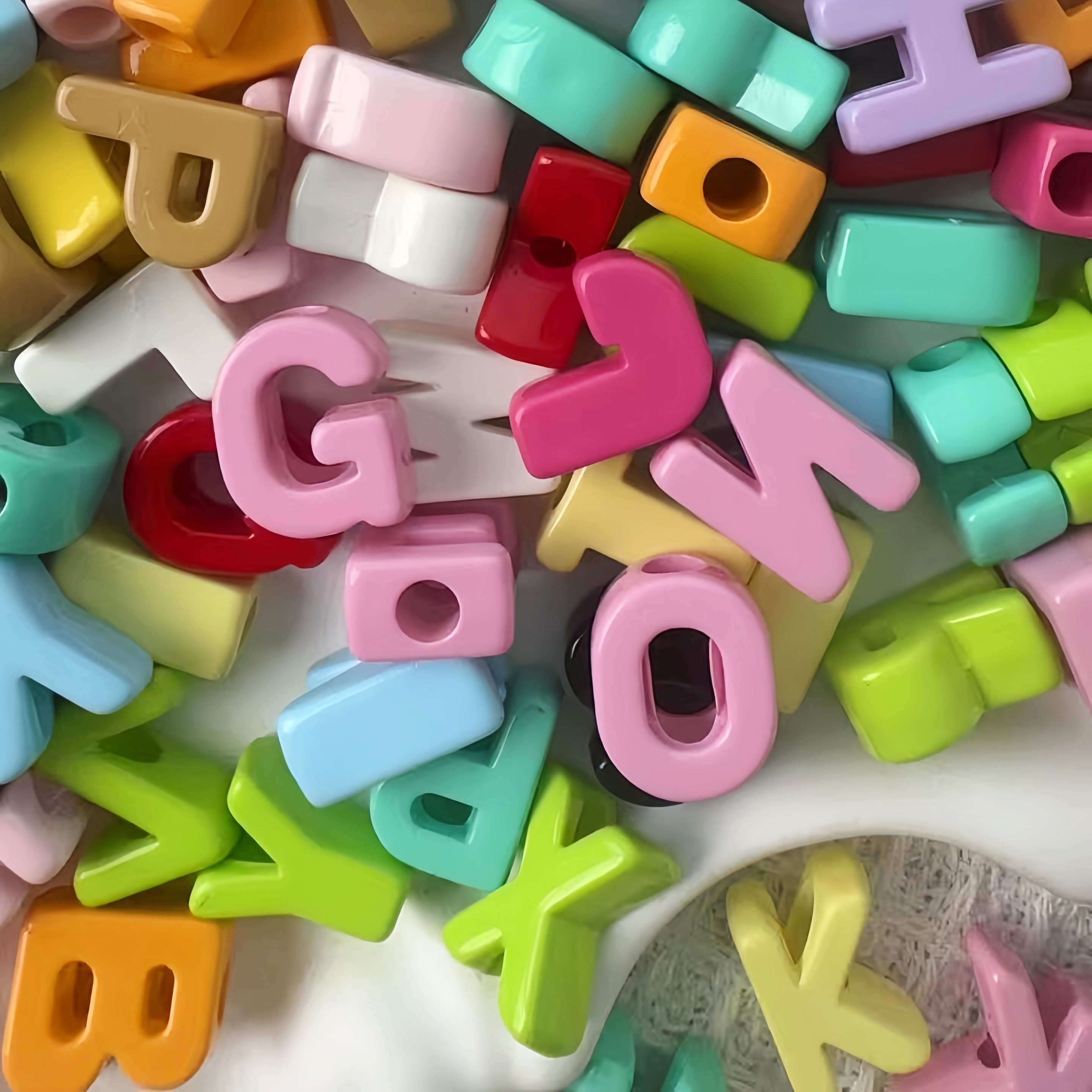 Wholesale Mixed Acrylic Alphabet Letter Beads DIY Loose Beads for Bracelet Necklace Bag Pendant Jewelry Craft Supplies