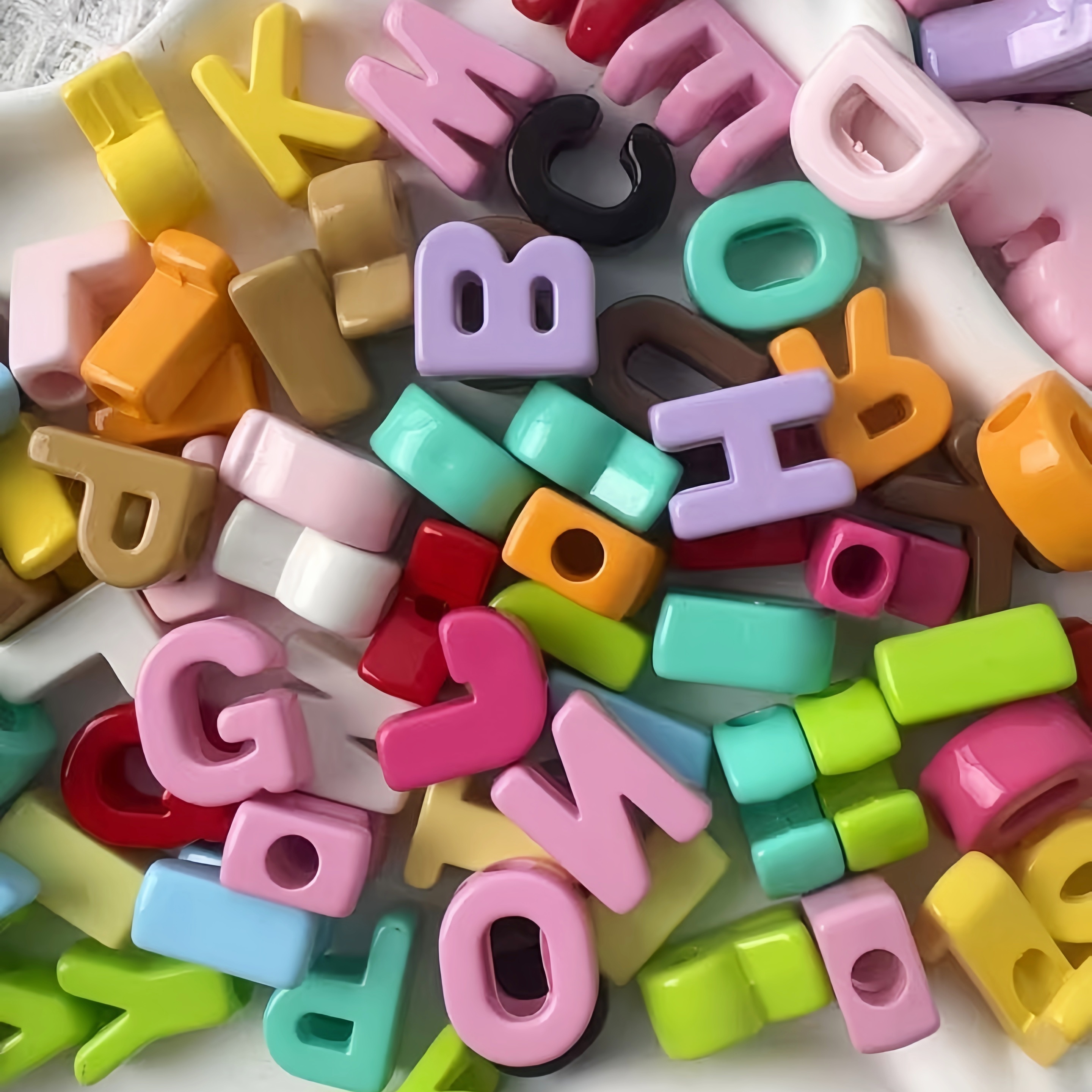 Wholesale Mixed Acrylic Alphabet Letter Beads DIY Loose Beads for Bracelet Necklace Bag Pendant Jewelry Craft Supplies