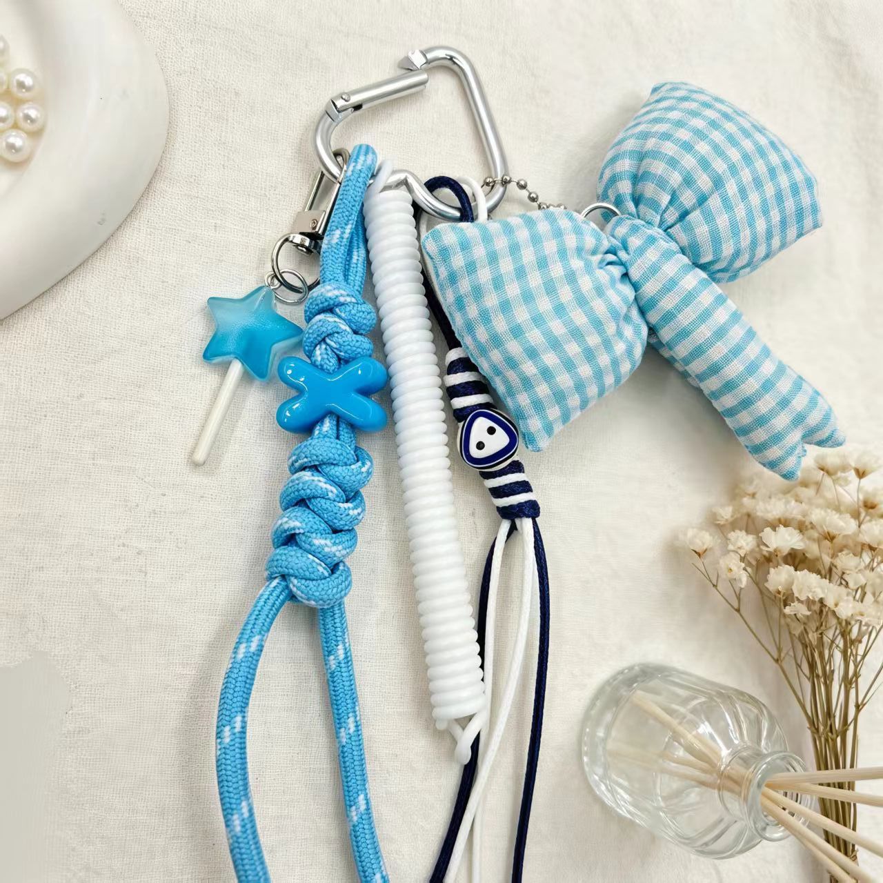 Fashion Woven Key Lanyard, Durable Braided Strap, Bag Charm Hanging Decoration Wholesale