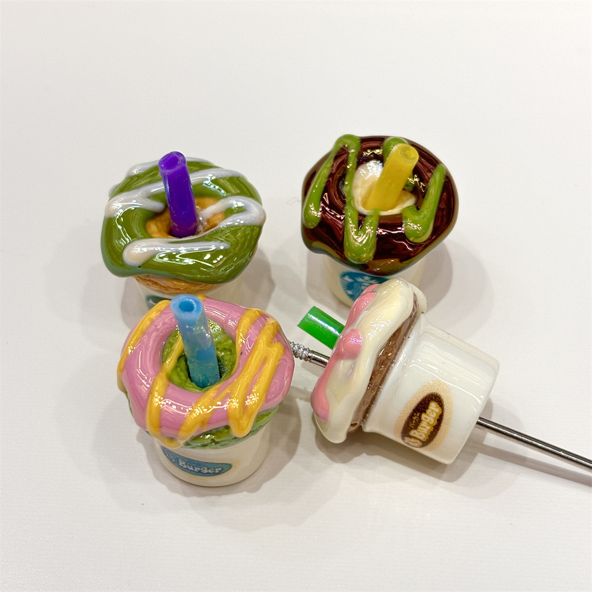Bulk Mixed Irregular Through Hole Beads, DIY Accessory Beads for Bead Pen Phone Chain Car Interior Hanging Crafts
