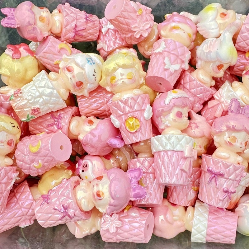 Bulk DIY Assorted Special‑Shape Hole Beads, Beading Supplies for Bead Pen Phone Chain Car Hanging Pendant Crafts