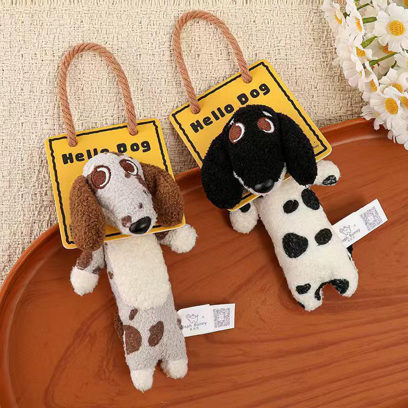 Cute Dalmatian Plush Doll Keychain, Trendy Spotted Dog Plush Pendant, Soft Stuffed Animal Bag Charm Ornament for Backpack Handbag, Ideal Small Gift for Girls