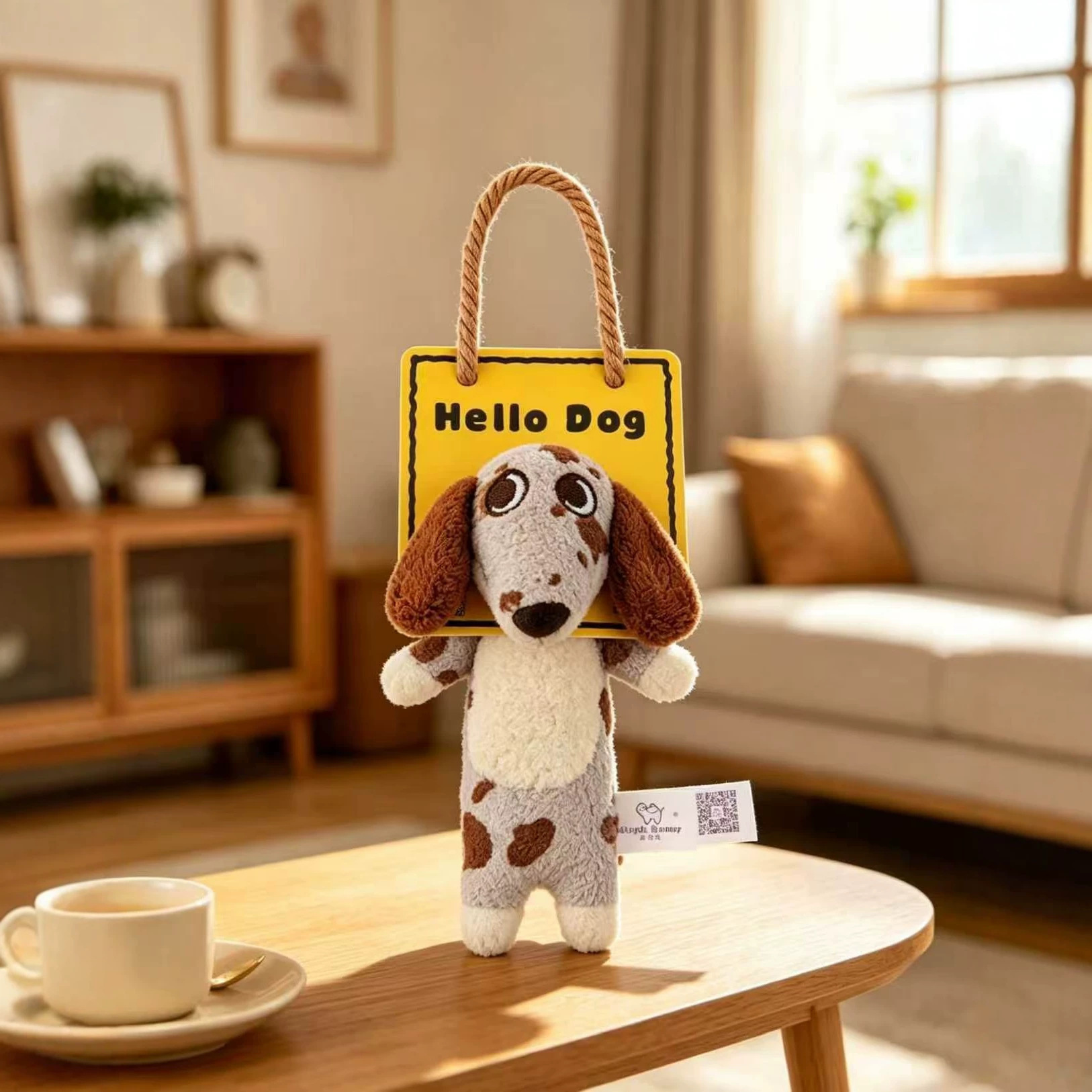 Cute Dalmatian Plush Doll Keychain, Trendy Spotted Dog Plush Pendant, Soft Stuffed Animal Bag Charm Ornament for Backpack Handbag, Ideal Small Gift for Girls