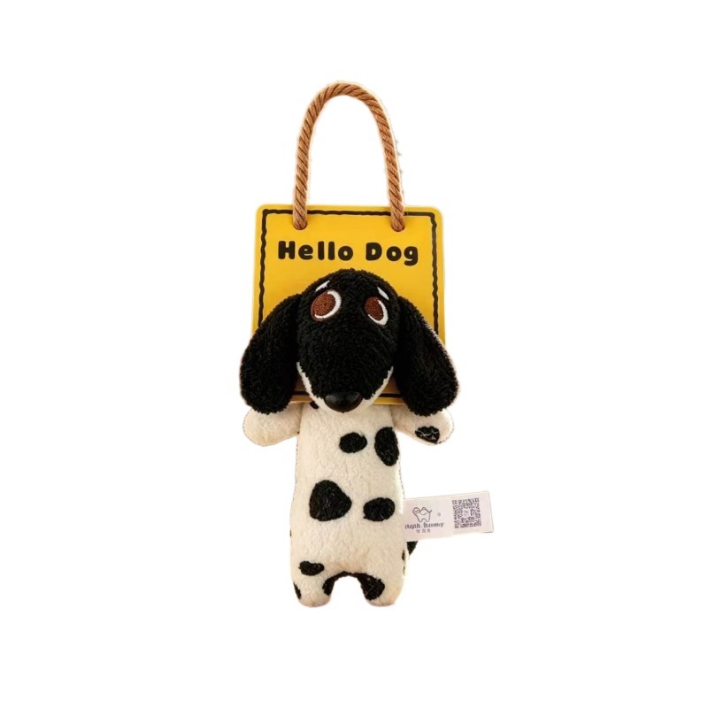 Cute Dalmatian Plush Doll Keychain, Trendy Spotted Dog Plush Pendant, Soft Stuffed Animal Bag Charm Ornament for Backpack Handbag, Ideal Small Gift for Girls