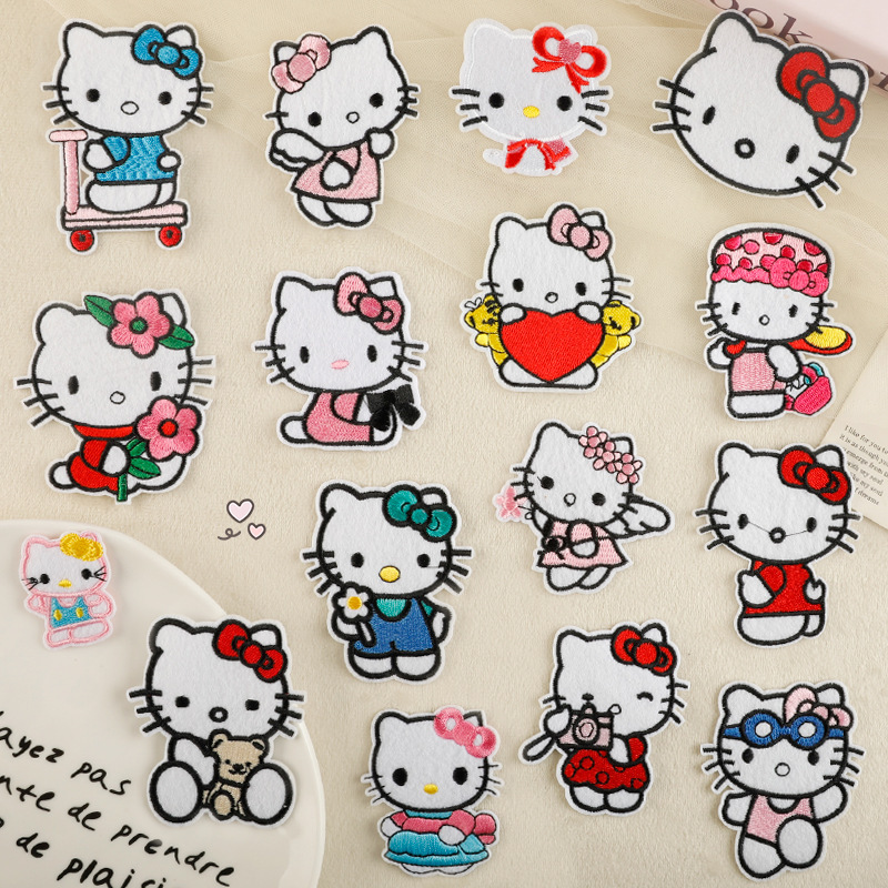 Wholesale Creative Cartoon Embroidery Patches, Cloth Patch Appliques for Bags Clothing Repair Garment Accessories