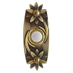 Premium Solid Brass Wired Doorbell Push Button | Antique Bronze Finish | Elegant Rectangular Design for Home Entryway | DC1641,MY SHOP,brass doorbell