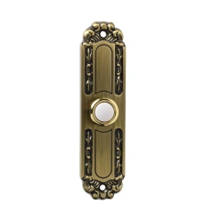 Premium Solid Brass Wired Doorbell Push Button | Antique Bronze Finish | Stately Extra-Long Architectural Design | DC1663,MY SHOP,Premium Solid Brass Wired Doorbell Push Button | Antique Bronze Finish | Stately Extra-Long Architectural Design | DC1663