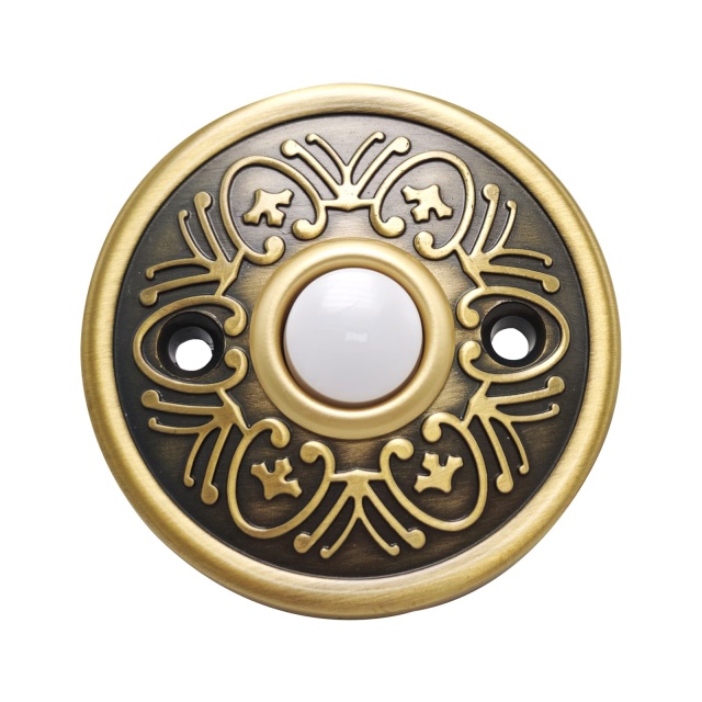 Zinc Alloy Round Wired Doorbell Push Button | Antique Bronze Finish | Classic Circular Design | DC1701,MY SHOP,Zinc Alloy Round Wired Doorbell Push Button | Antique Bronze Finish | Classic Circular Design | DC1701