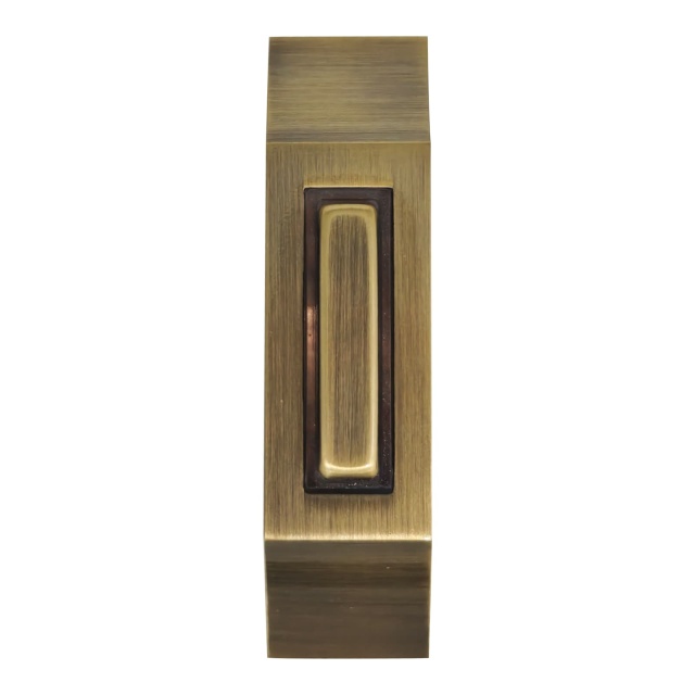 Zinc Alloy Wired Doorbell Push Button | Narrow Rectangular Design | Available in Nickel, Antique Bronze & Black | DC1232,MY SHOP,Zinc Alloy Wired Doorbell Push Button | Narrow Rectangular Design | Available in Nickel, Antique Bronze & Black | DC1232